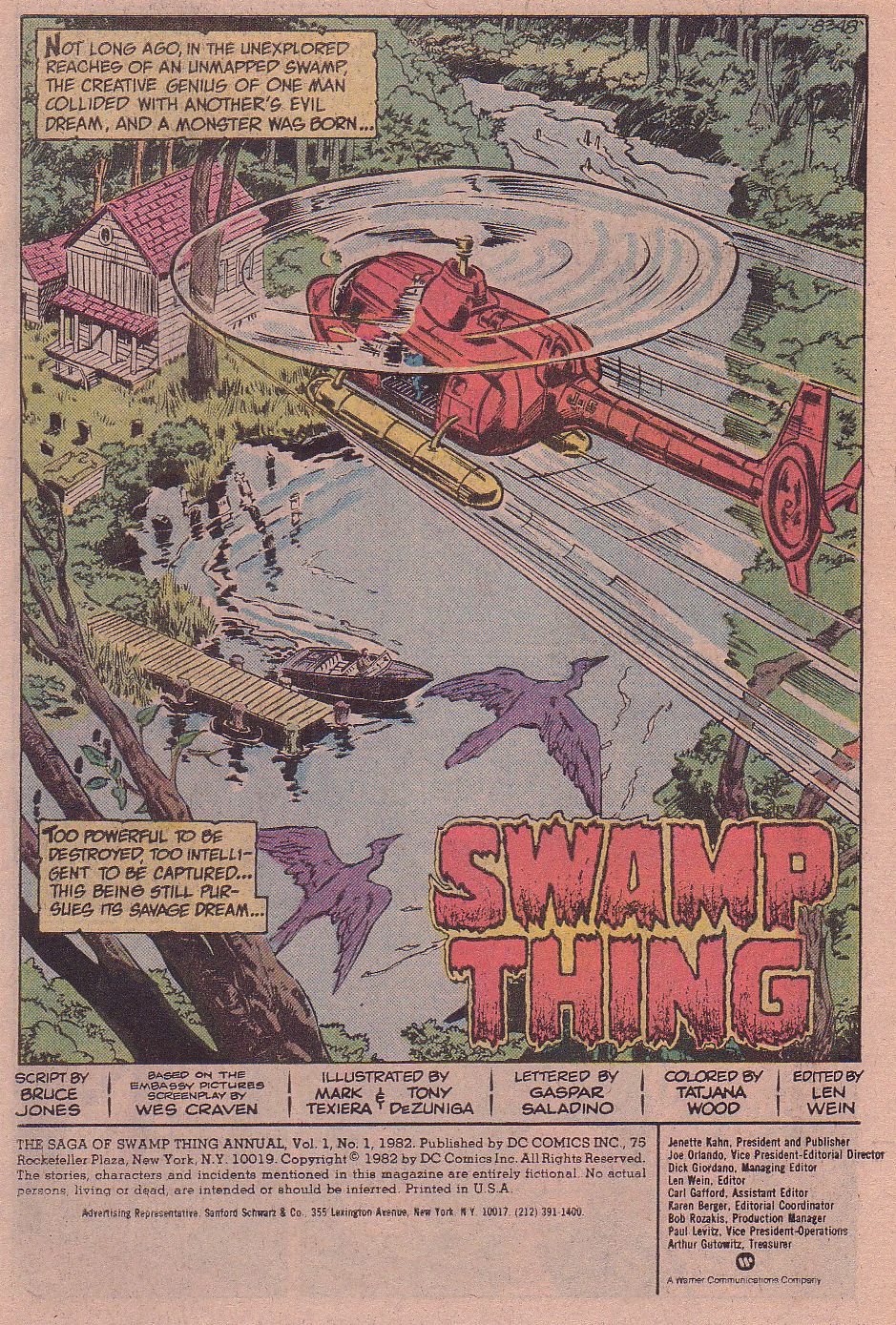 Read online Swamp Thing (1982) comic -  Issue # _Annual 1 - 3