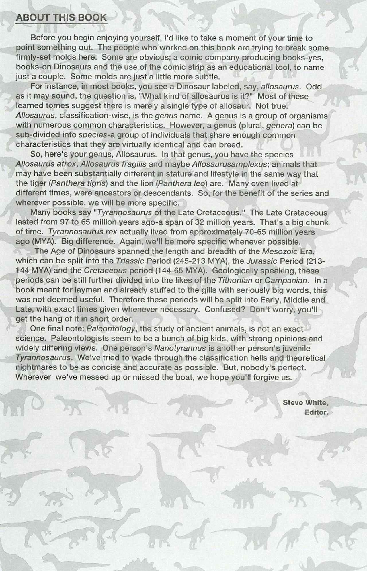 Read online Dinosaurs, A Celebration comic -  Issue #2 - 2
