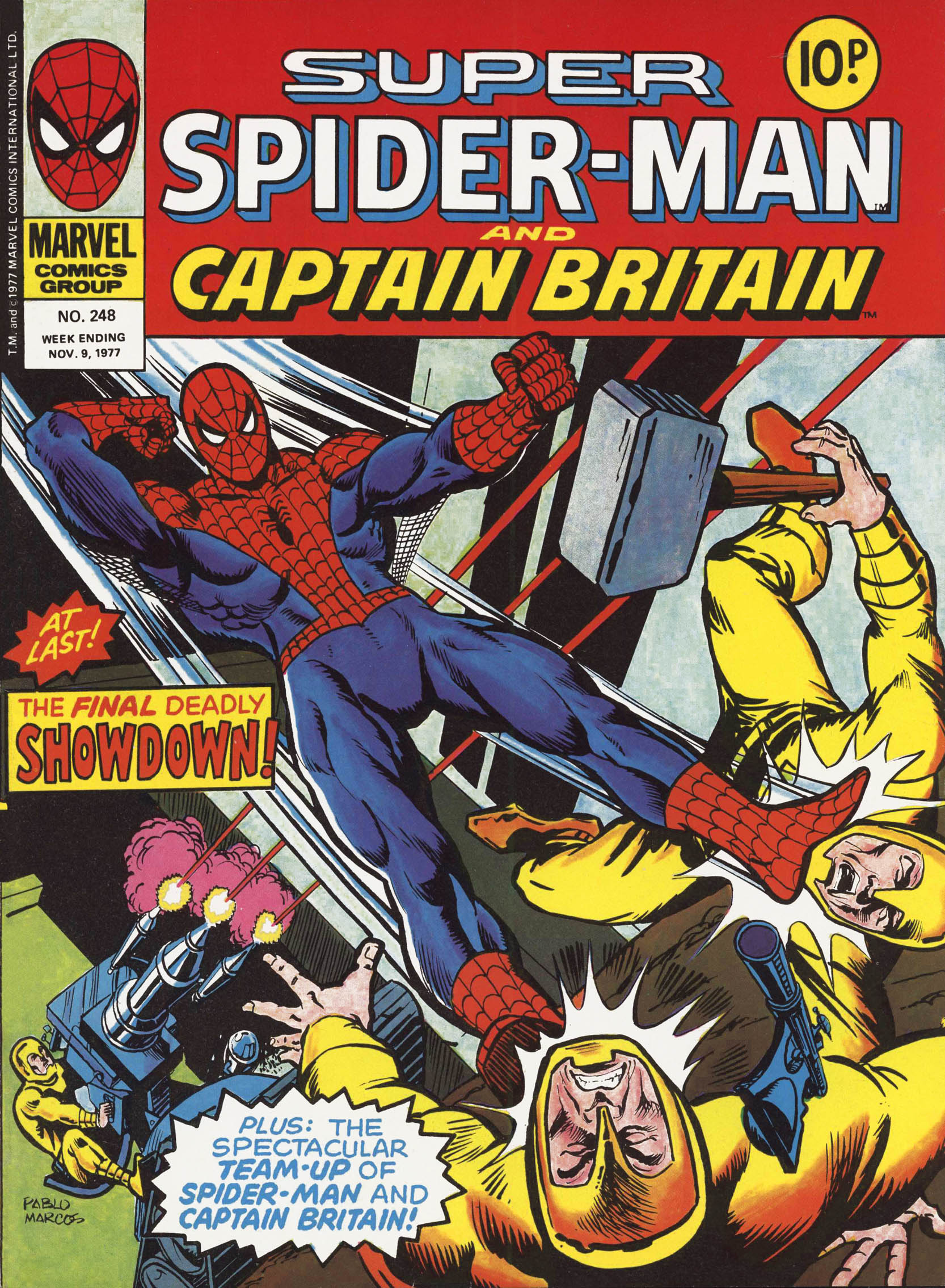 Read online Super Spider-Man and Captain Britain comic -  Issue #248 - 1