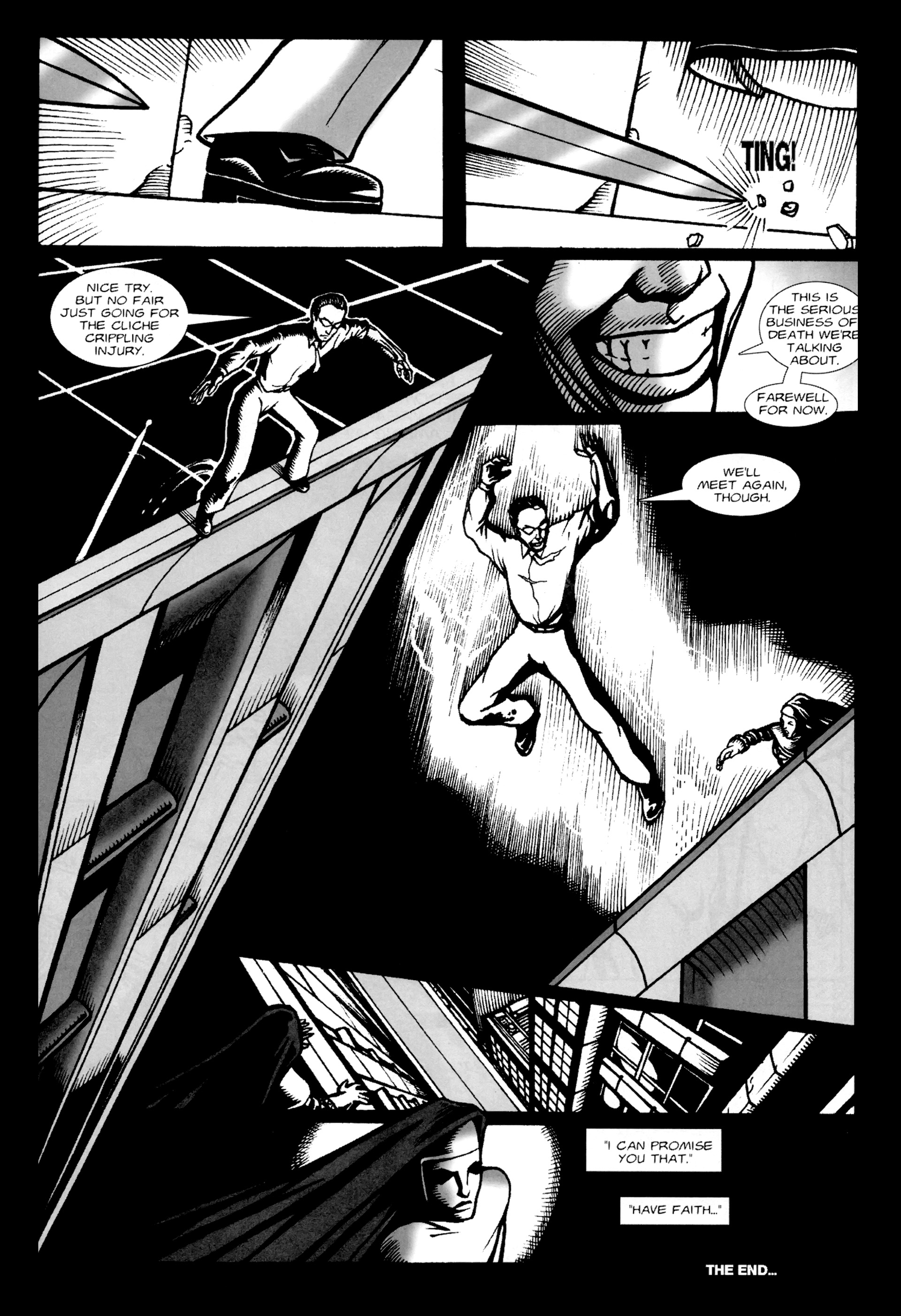 Read online Warrior Nun: Black & White comic -  Issue #3 - 19
