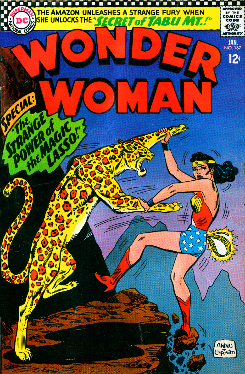 Read online Wonder Woman (1942) comic -  Issue #167 - 1