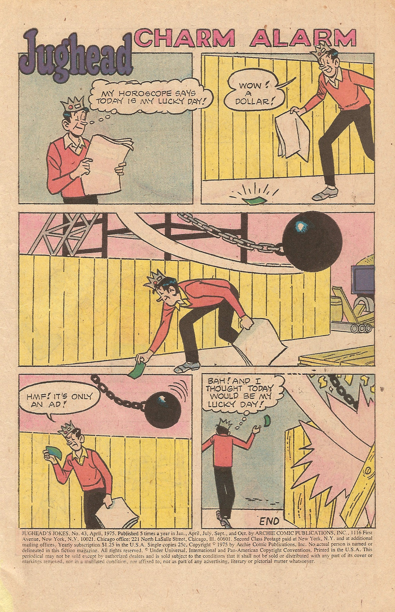 Read online Jughead's Jokes comic -  Issue #43 - 3