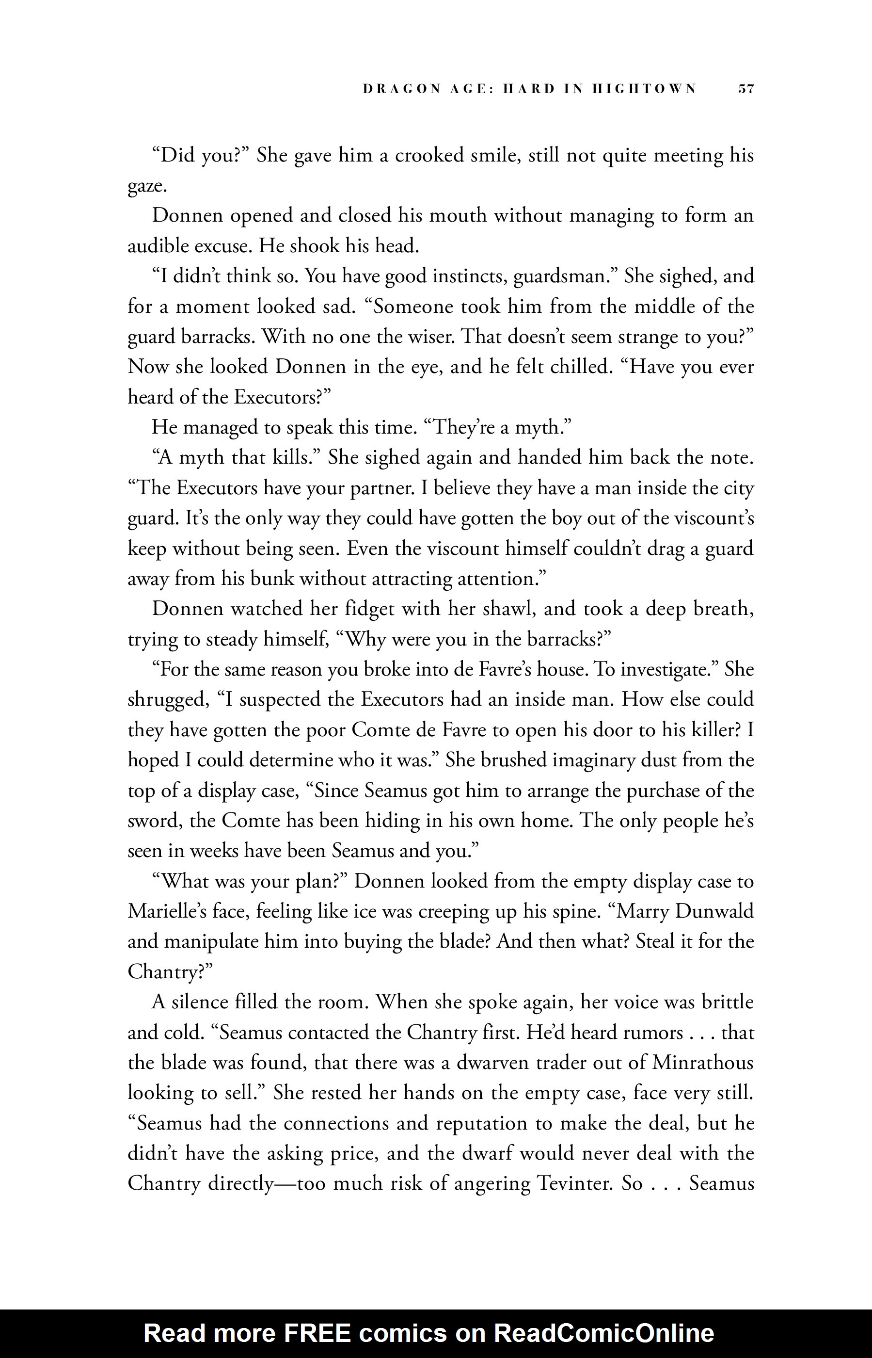 Read online Dragon Age: Hard in Hightown comic -  Issue # TPB - 58