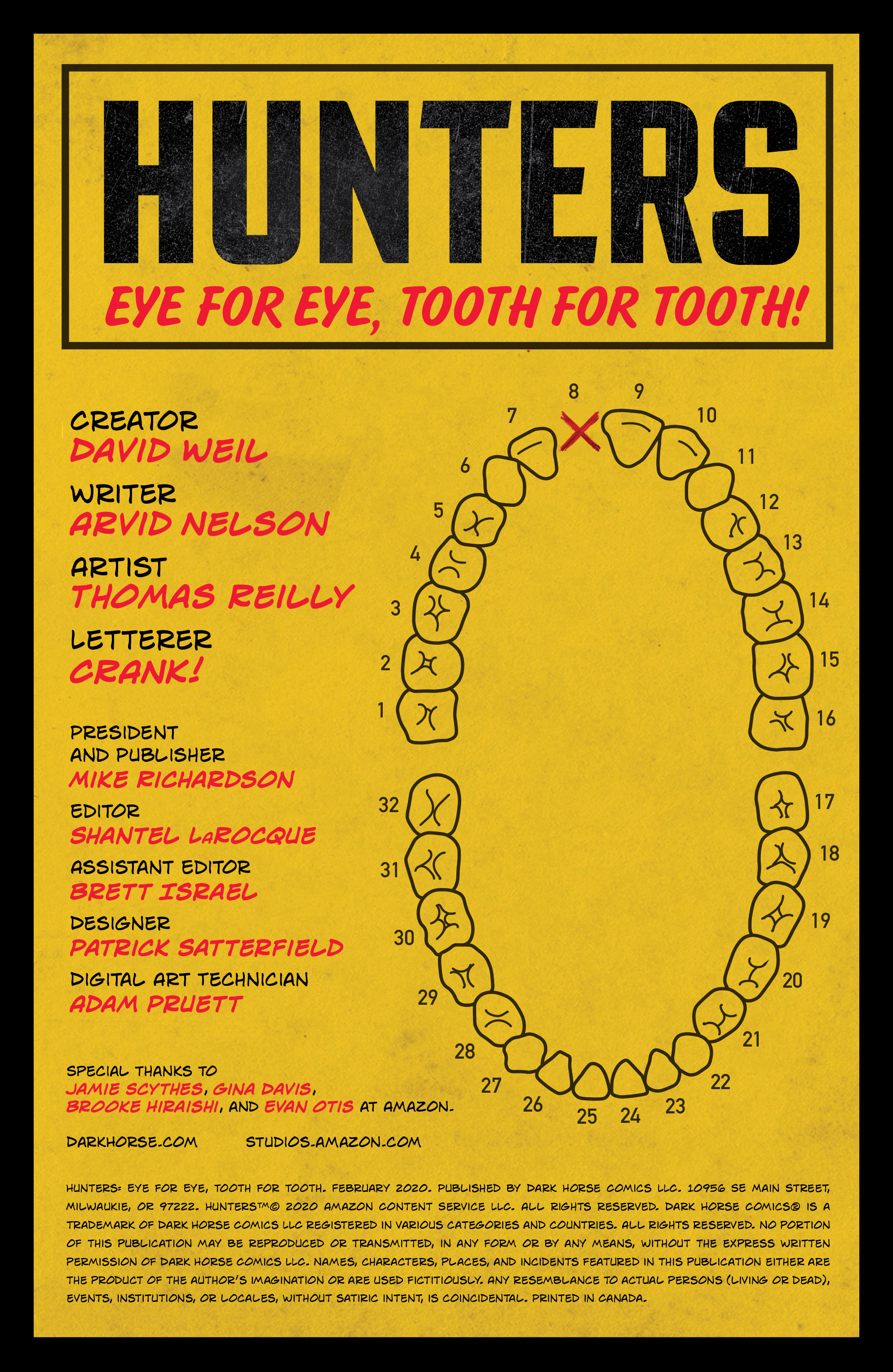 Read online Hunters: Eye for Eye, Tooth for Tooth comic -  Issue # Full - 2