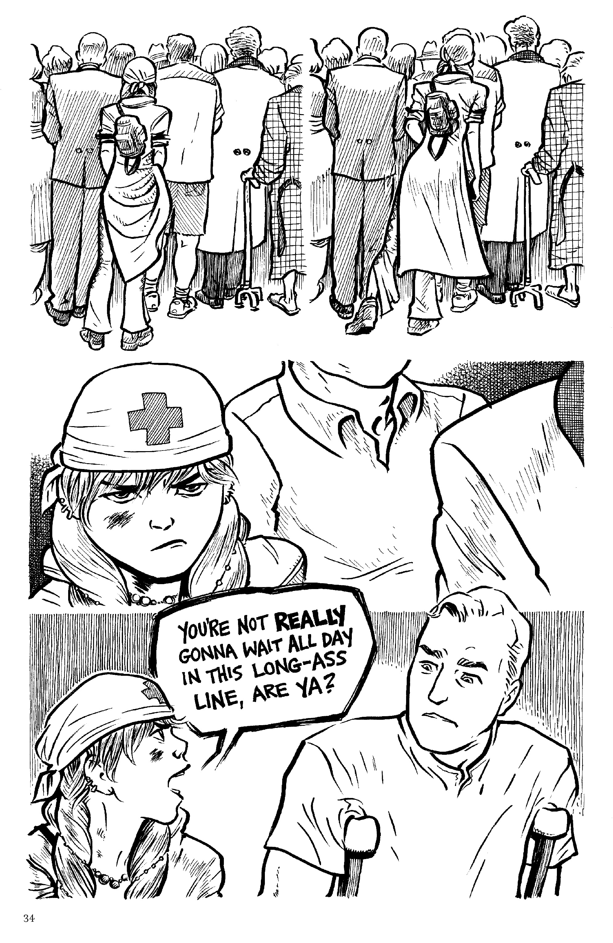 Read online Drawing Lines: An Anthology of Women Cartoonists comic -  Issue # TPB - 34