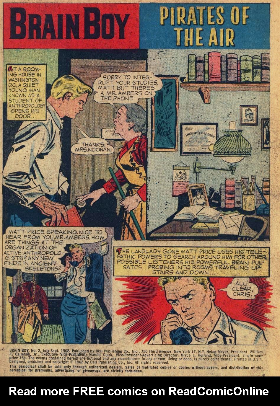 Read online Brain Boy (1962) comic -  Issue #2 - 3