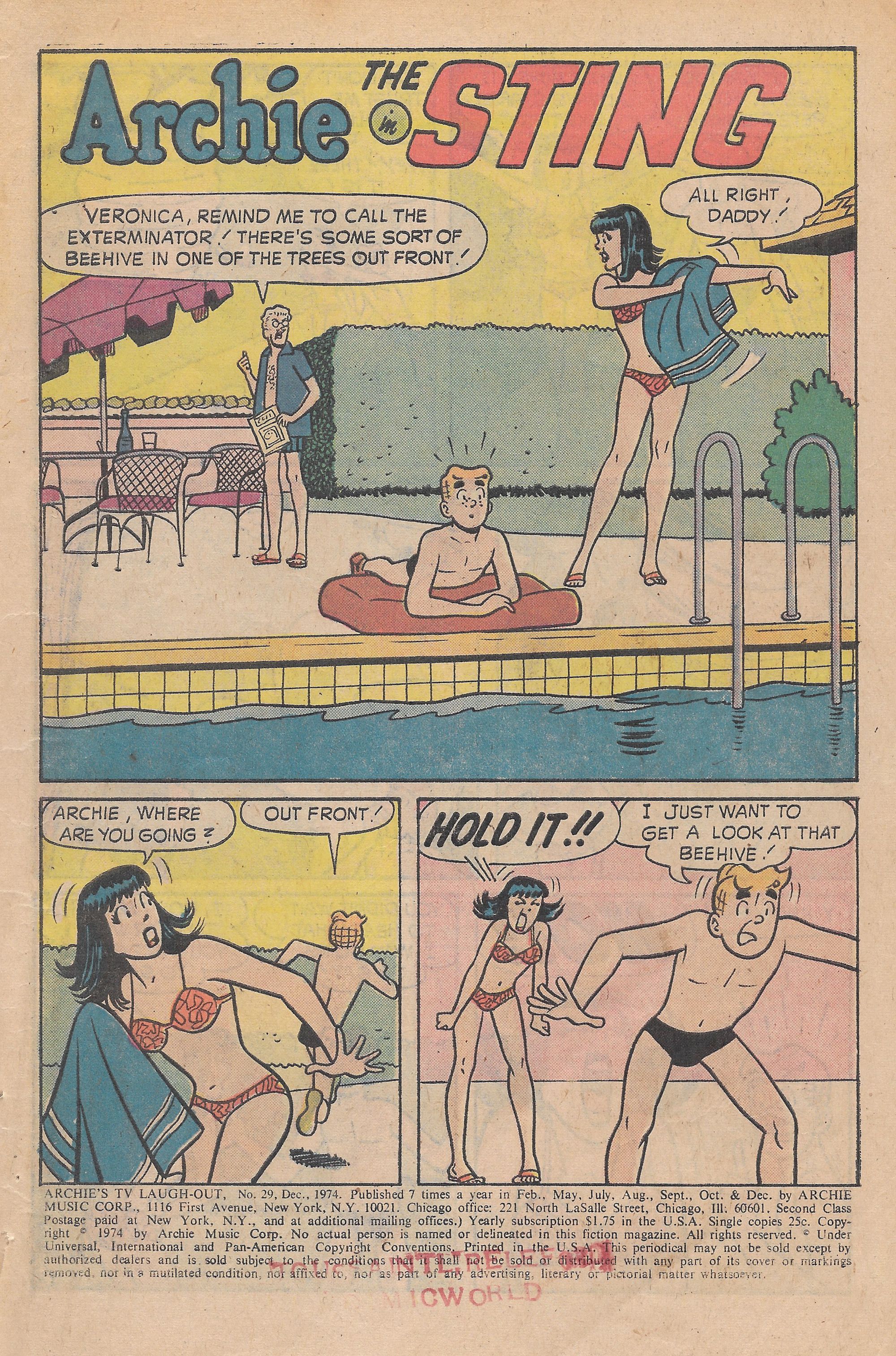 Read online Archie's TV Laugh-Out comic -  Issue #29 - 3