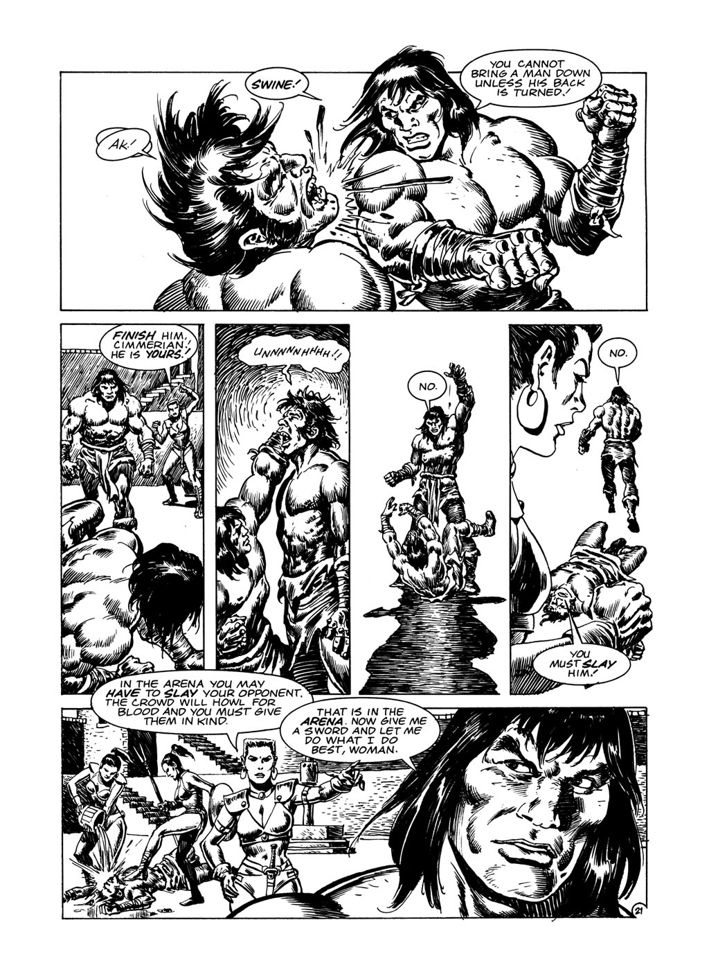 Read online The Savage Sword Of Conan comic -  Issue #146 - 26