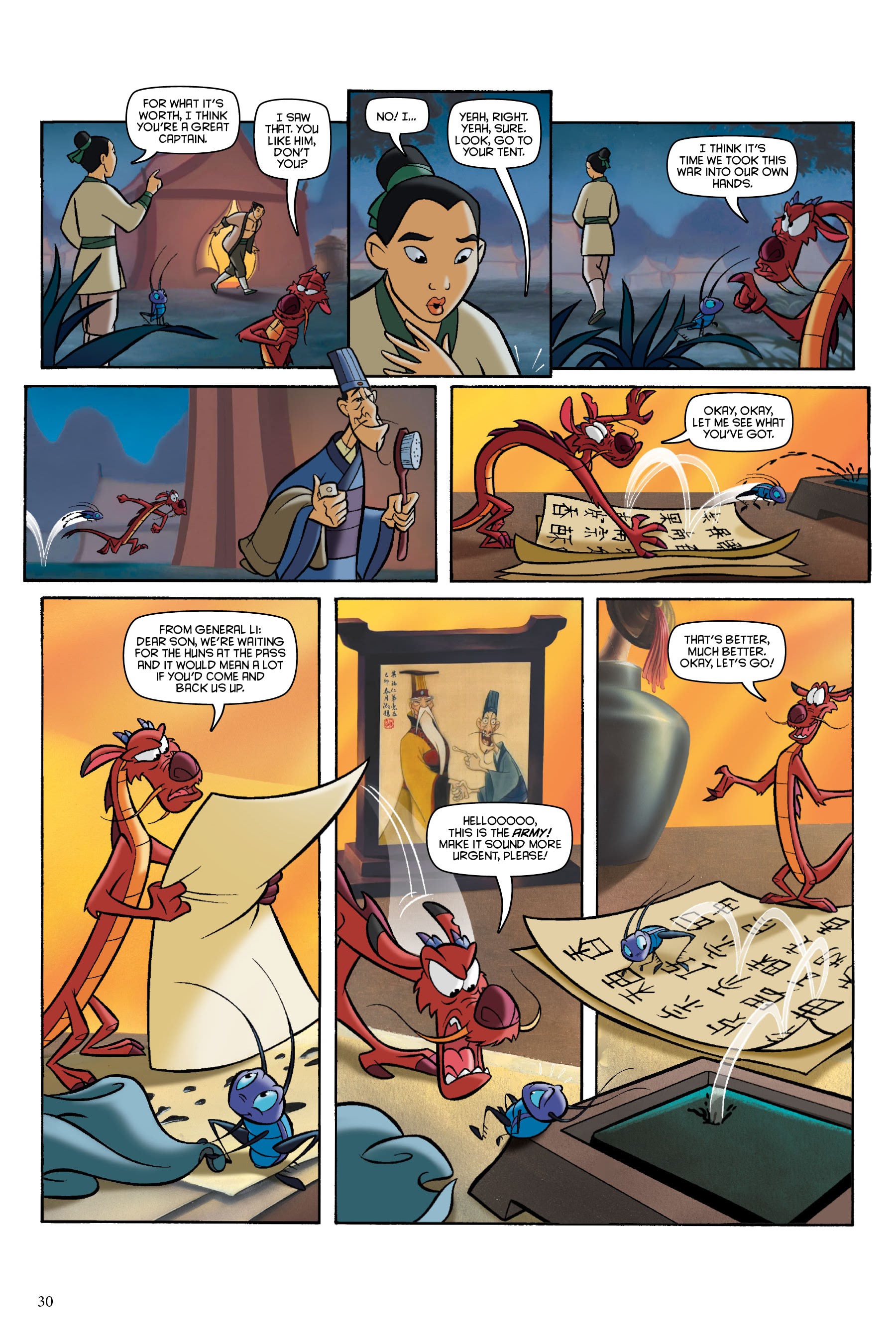 Read online Disney Mulan: The Story of the Movie in Comics comic -  Issue # TPB - 30