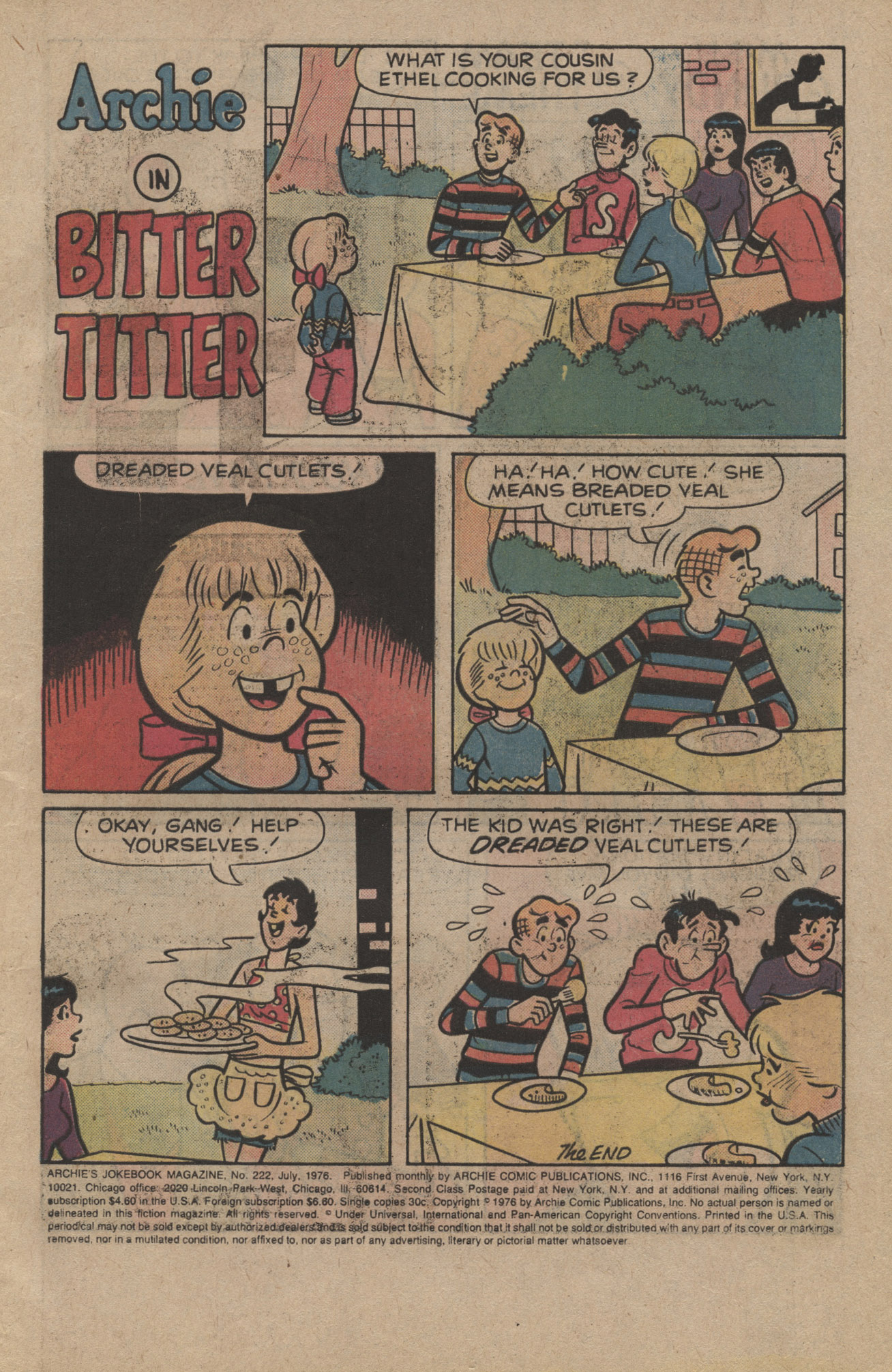 Read online Archie's Joke Book Magazine comic -  Issue #222 - 3