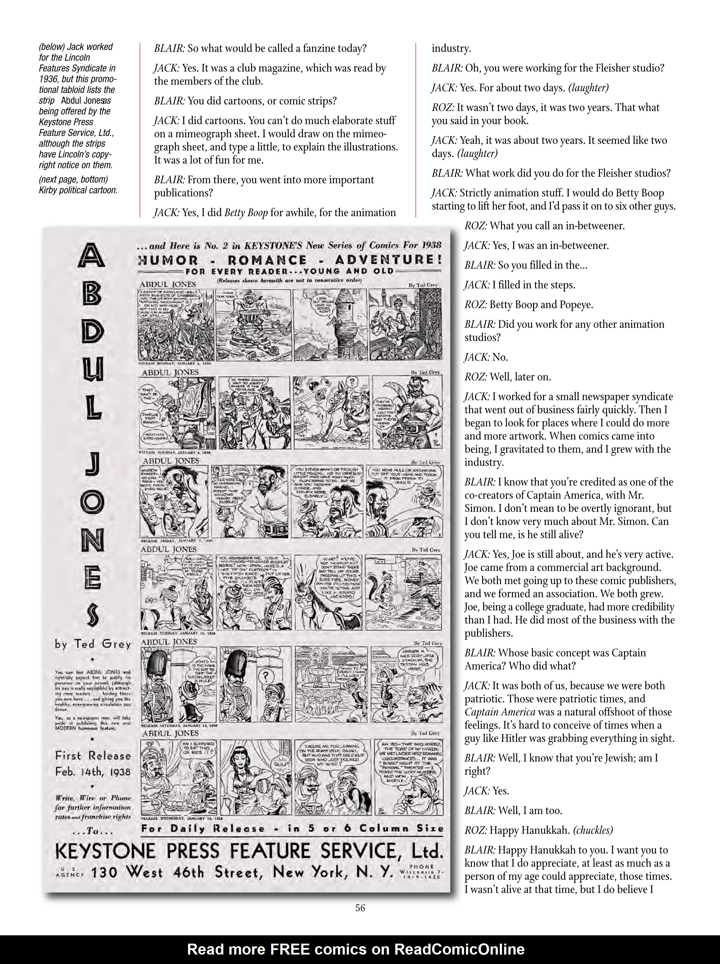 Read online The Jack Kirby Collector comic -  Issue #69 - 58