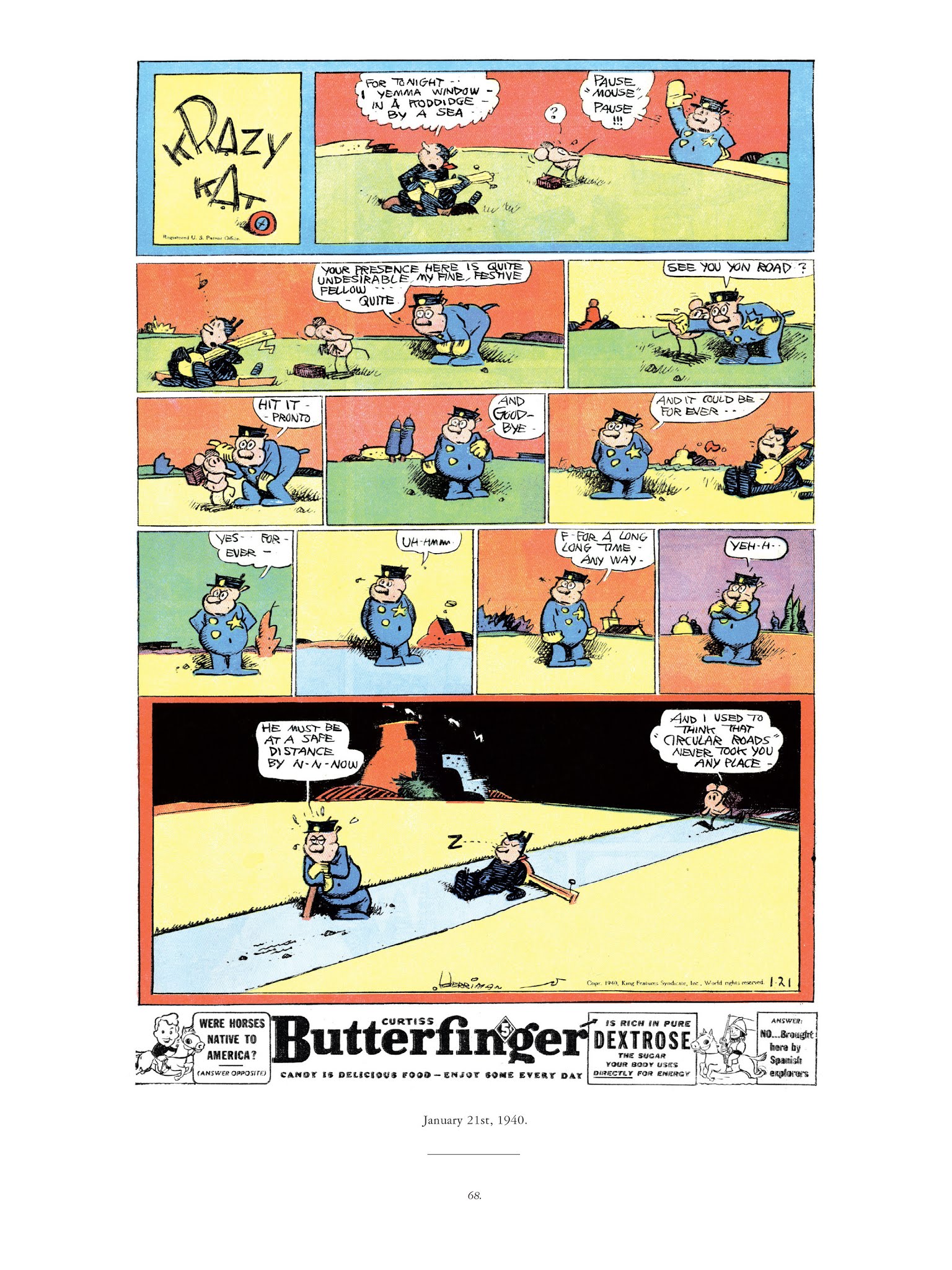 Read online Krazy & Ignatz comic -  Issue # TPB 11 - 68