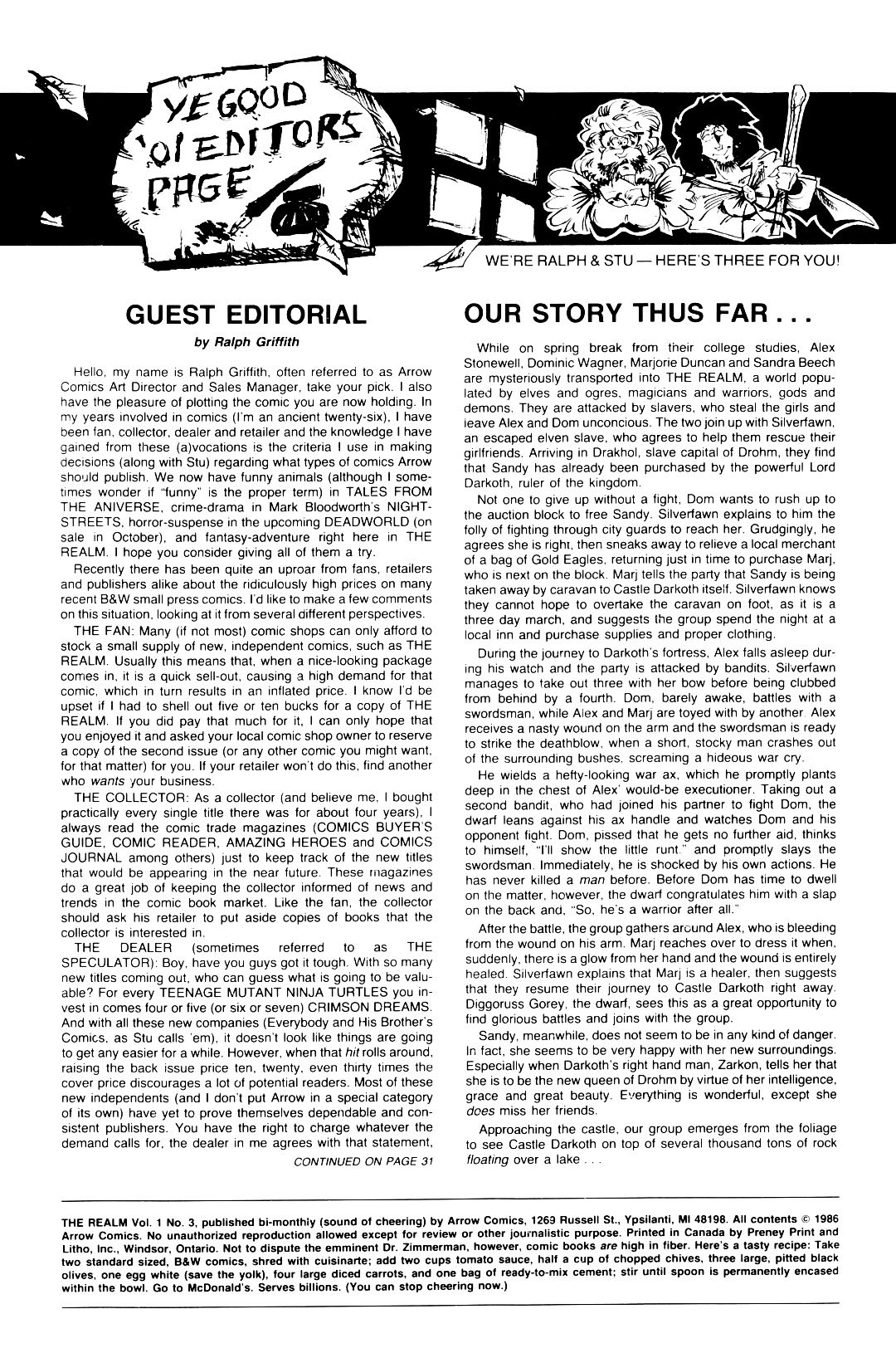 Read online The Realm (1986) comic -  Issue #3 - 2