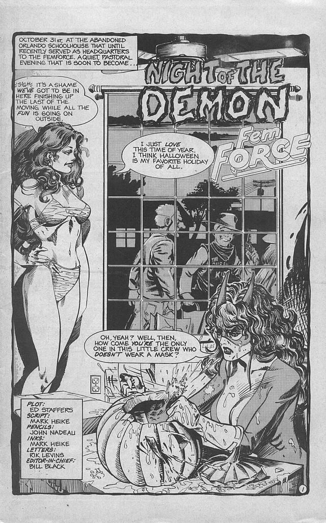 Read online Femforce Night of the Demon comic -  Issue # Full - 3