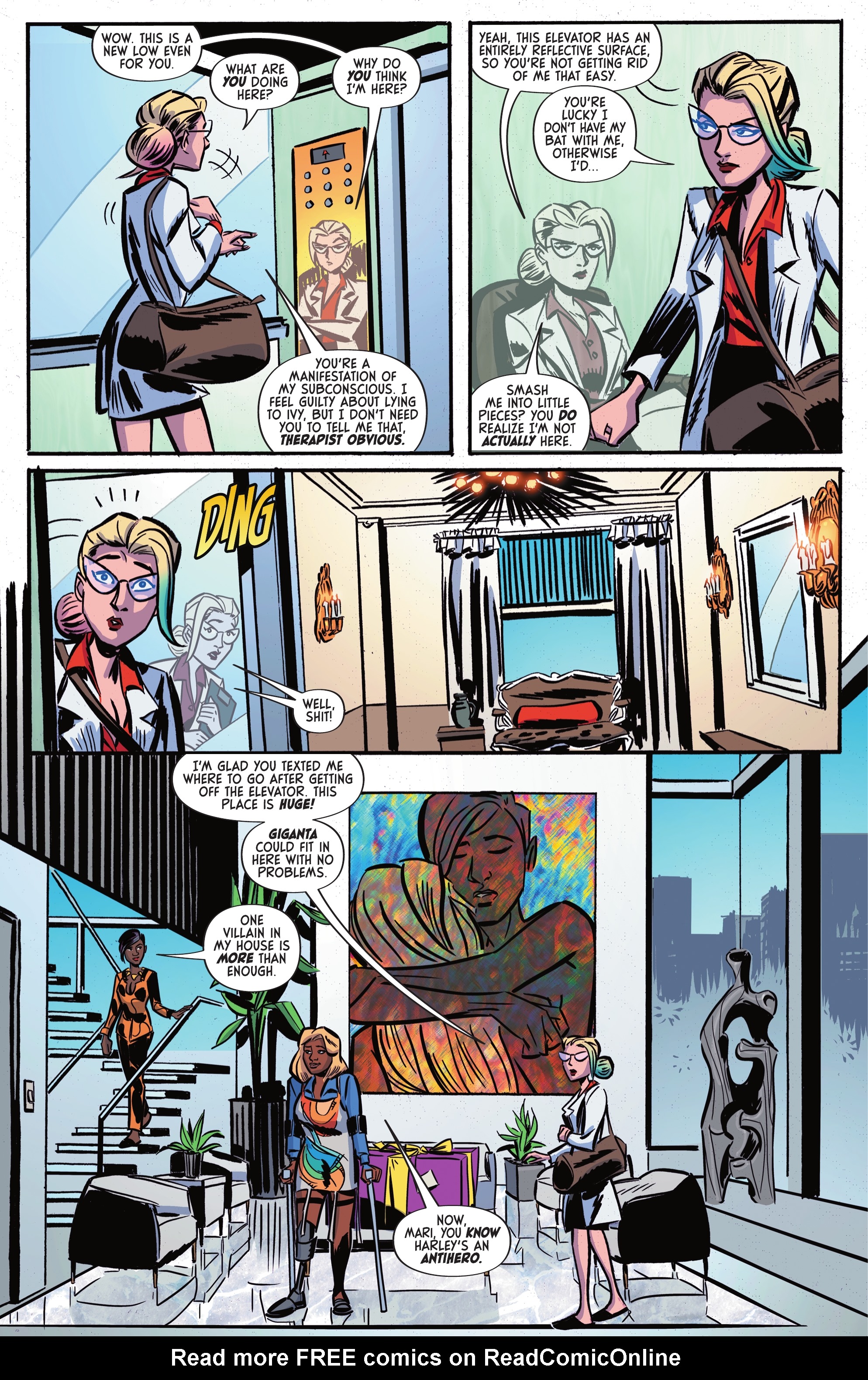 Read online Harley Quinn: The Animated Series: Legion of Bats! comic -  Issue #5 - 6