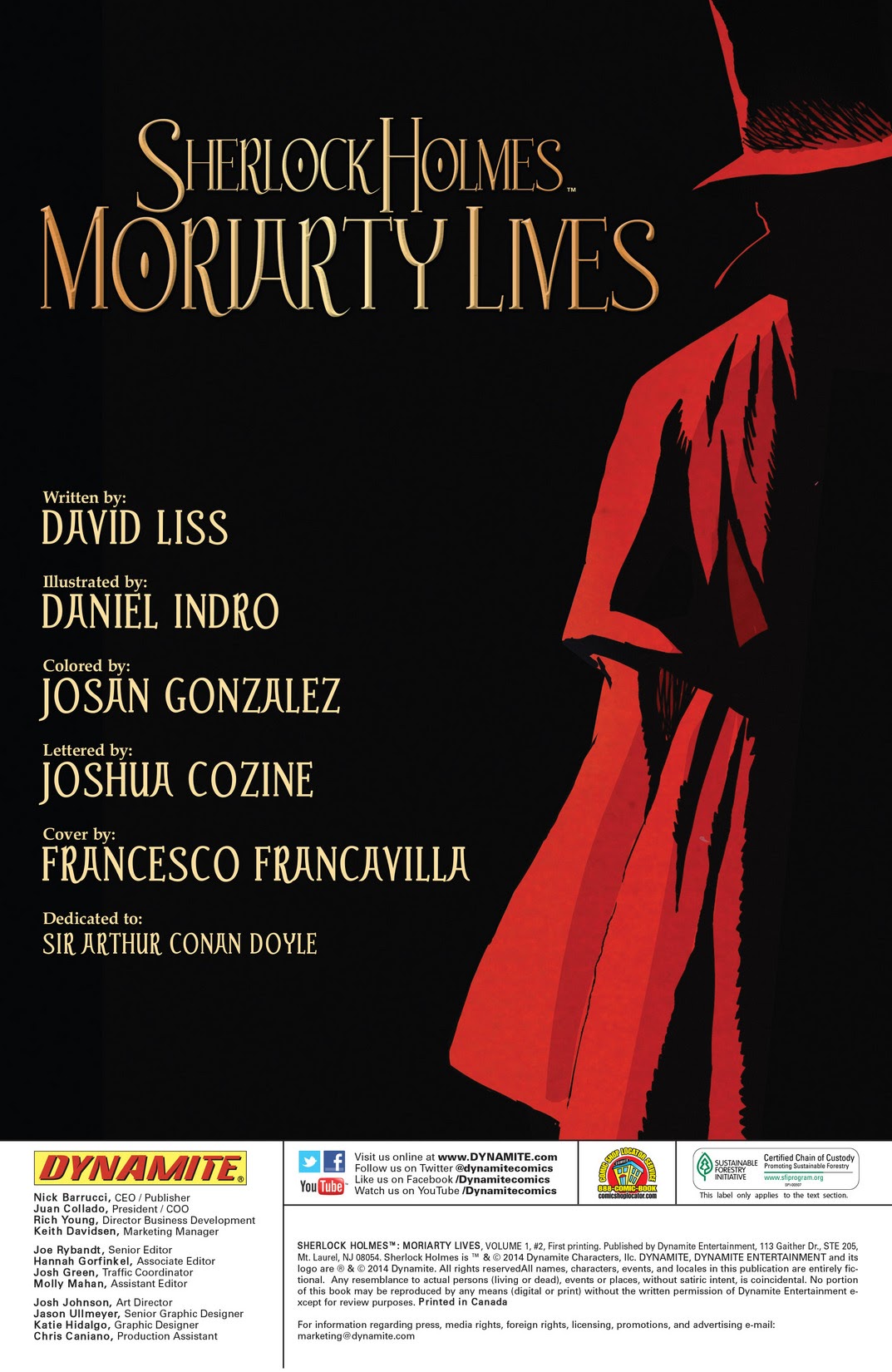 Read online Sherlock Holmes: Moriarty Lives comic -  Issue #2 - 2