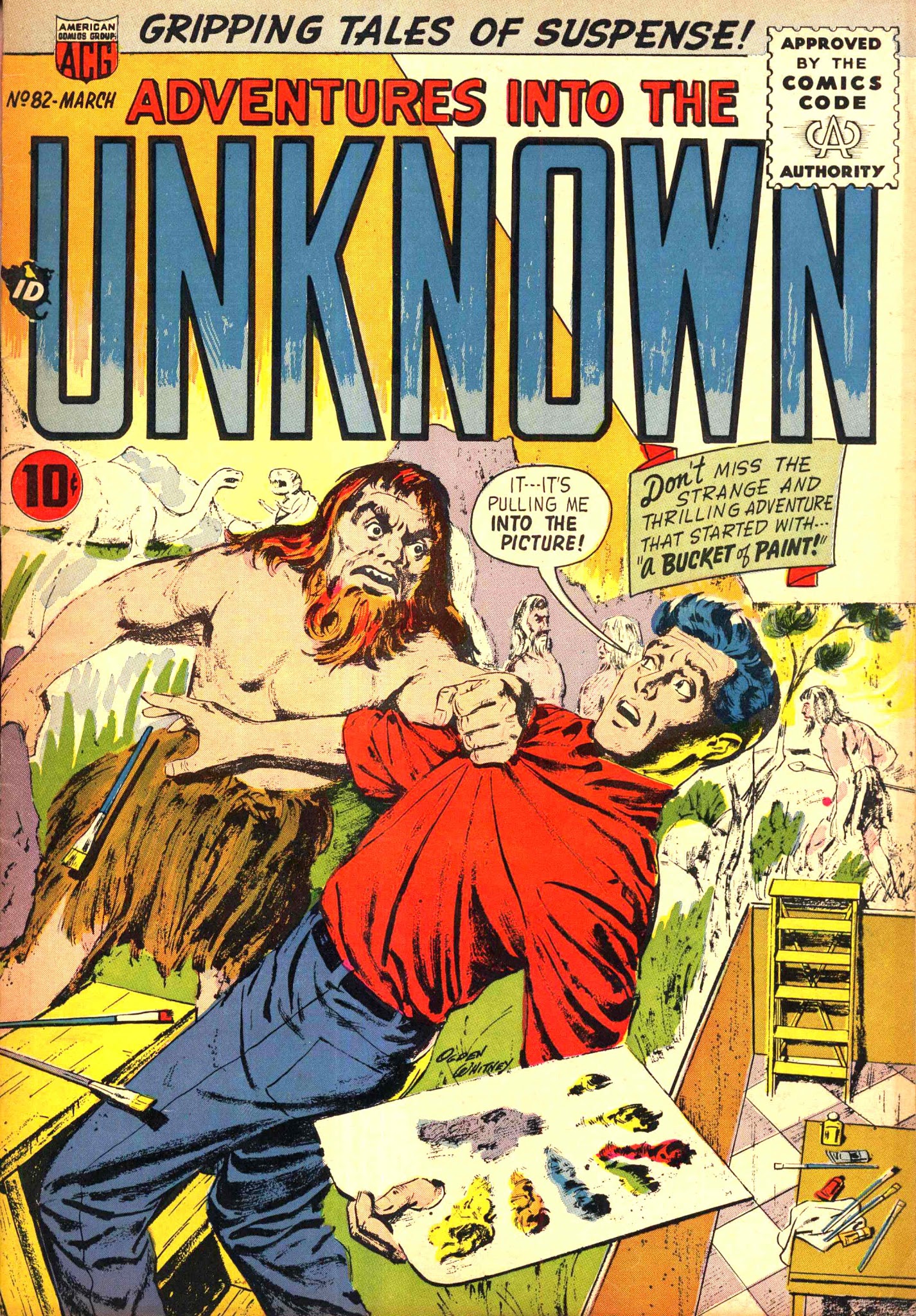 Read online Adventures Into The Unknown comic -  Issue #82 - 1