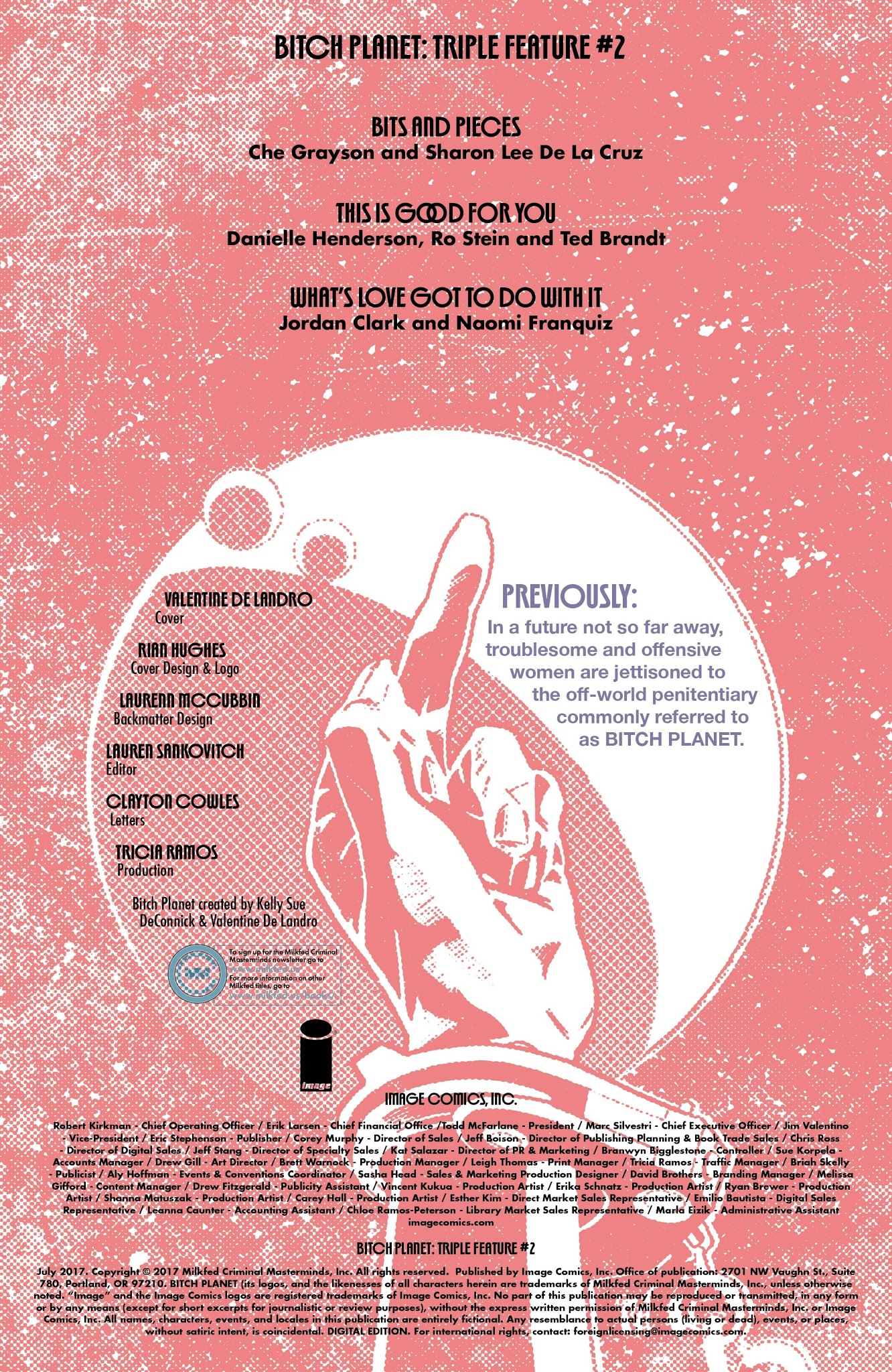 Read online Bitch Planet: Triple Feature comic -  Issue #2 - 2