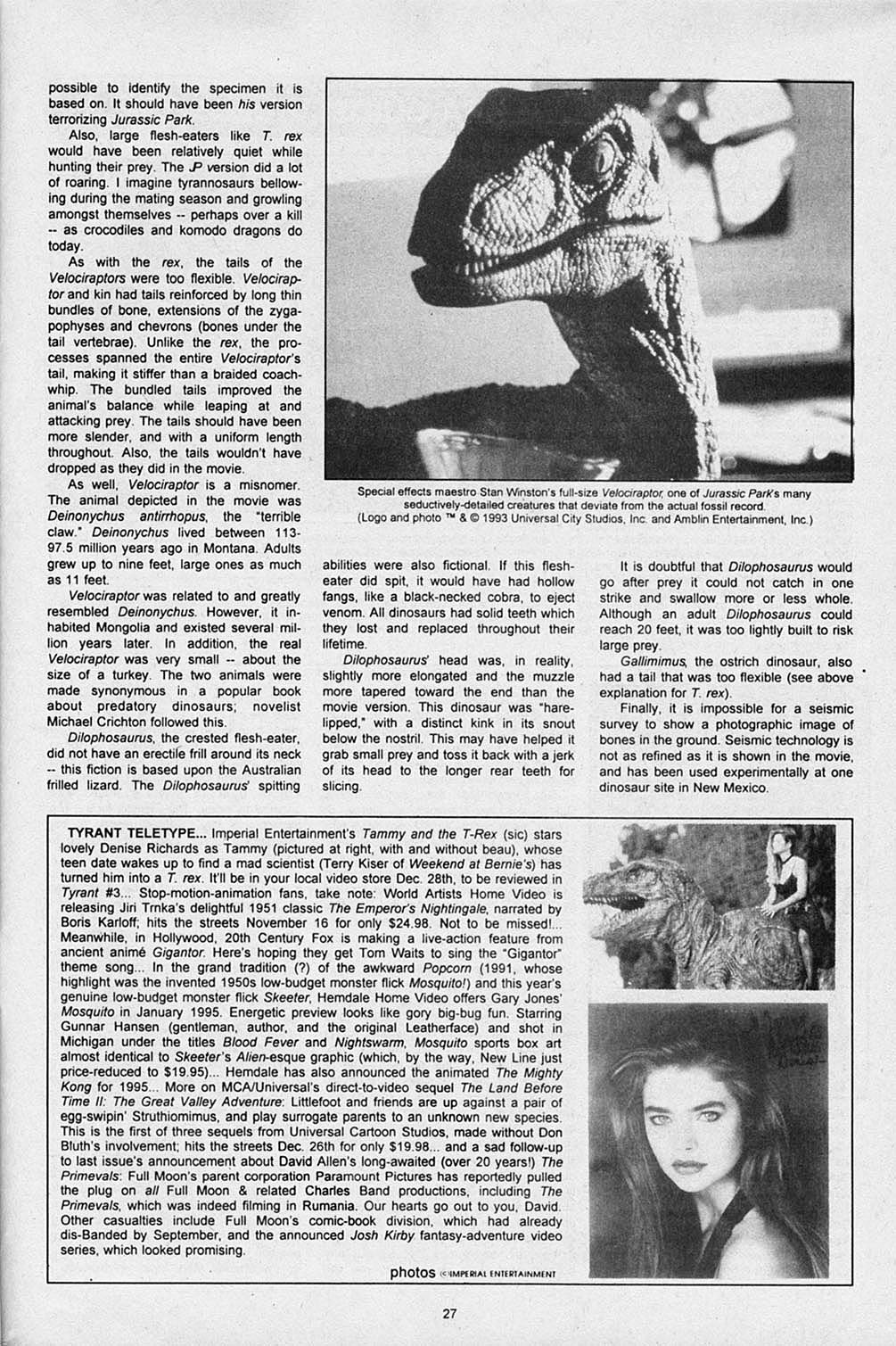 Read online S.R. Bissette's Tyrant comic -  Issue #2 - 29