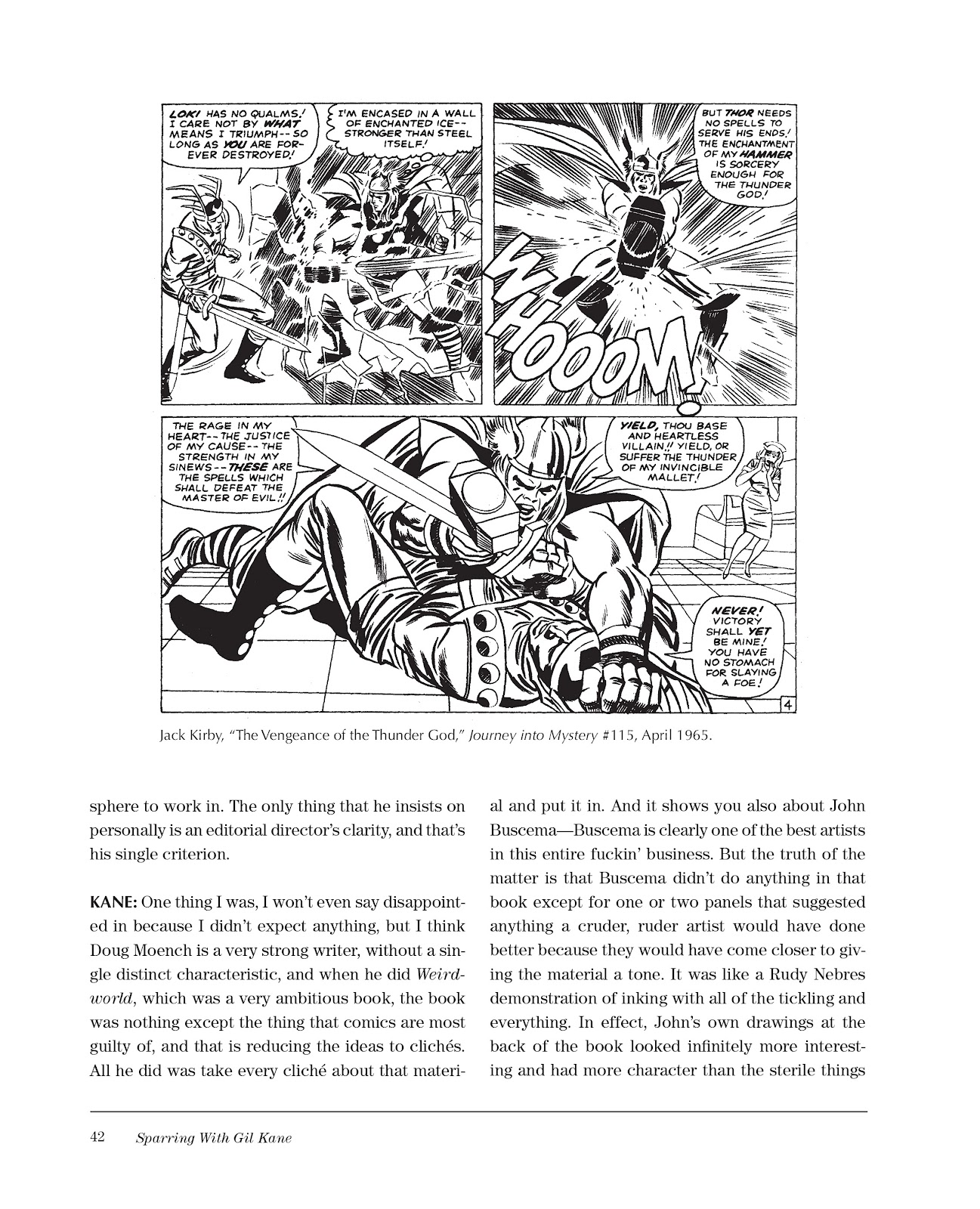 Sparring With Gil Kane: Colloquies On Comic Art and Aesthetics issue TPB (Part 1) - Page 42