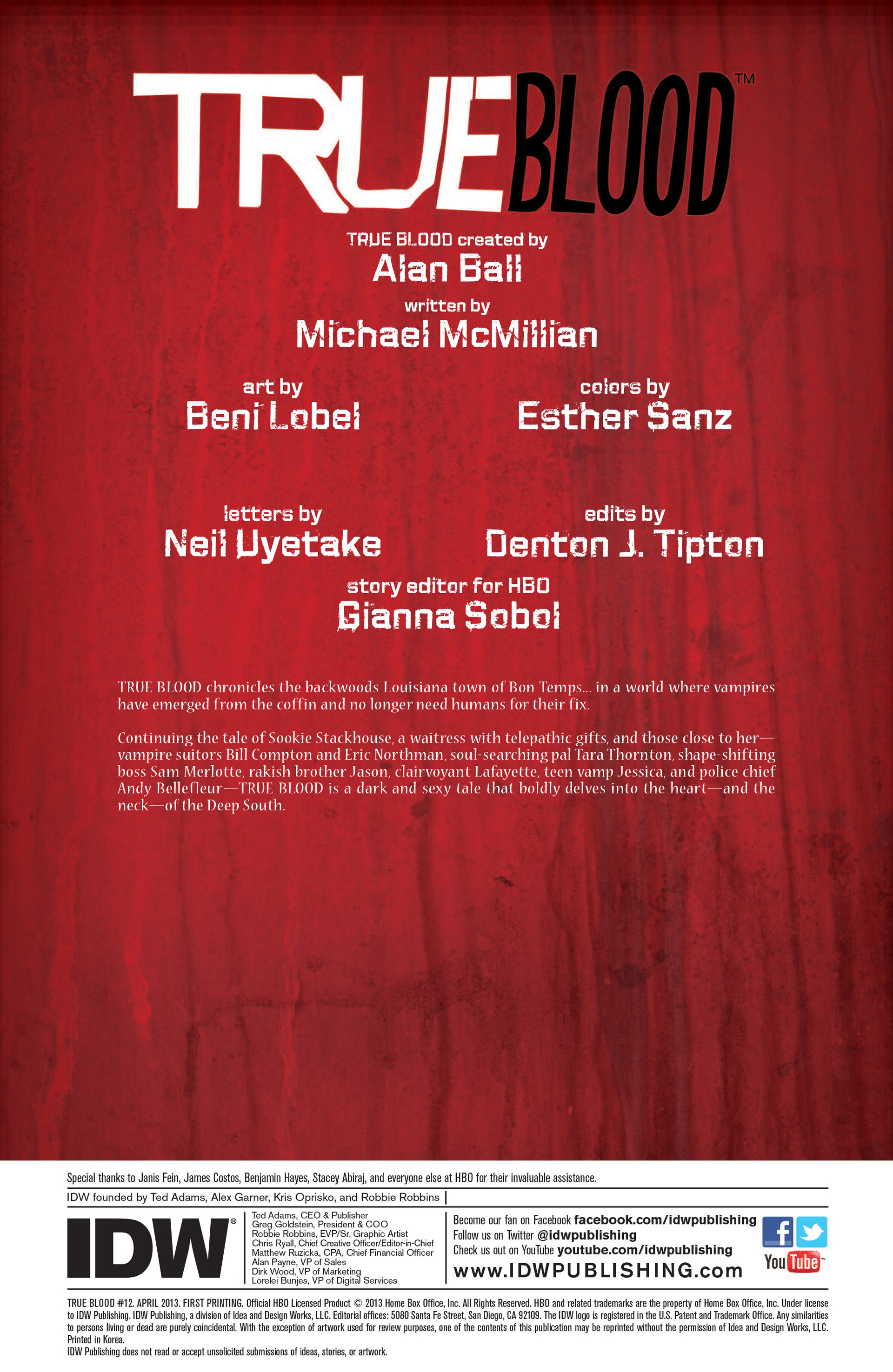 Read online True Blood (2012) comic -  Issue #12 - 2