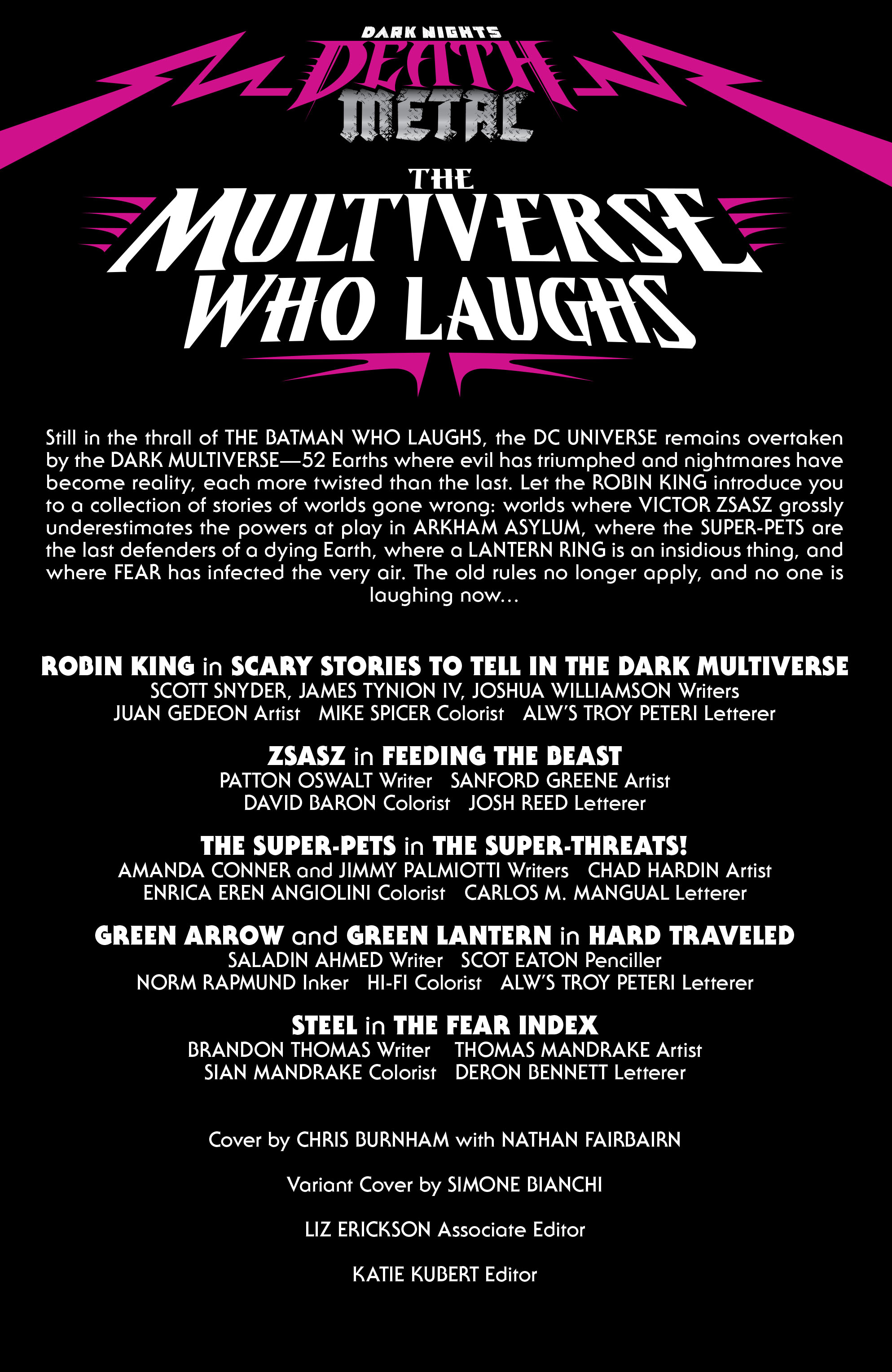 Read online Dark Nights: Death Metal - The Multiverse Who Laughs comic -  Issue # Full - 2