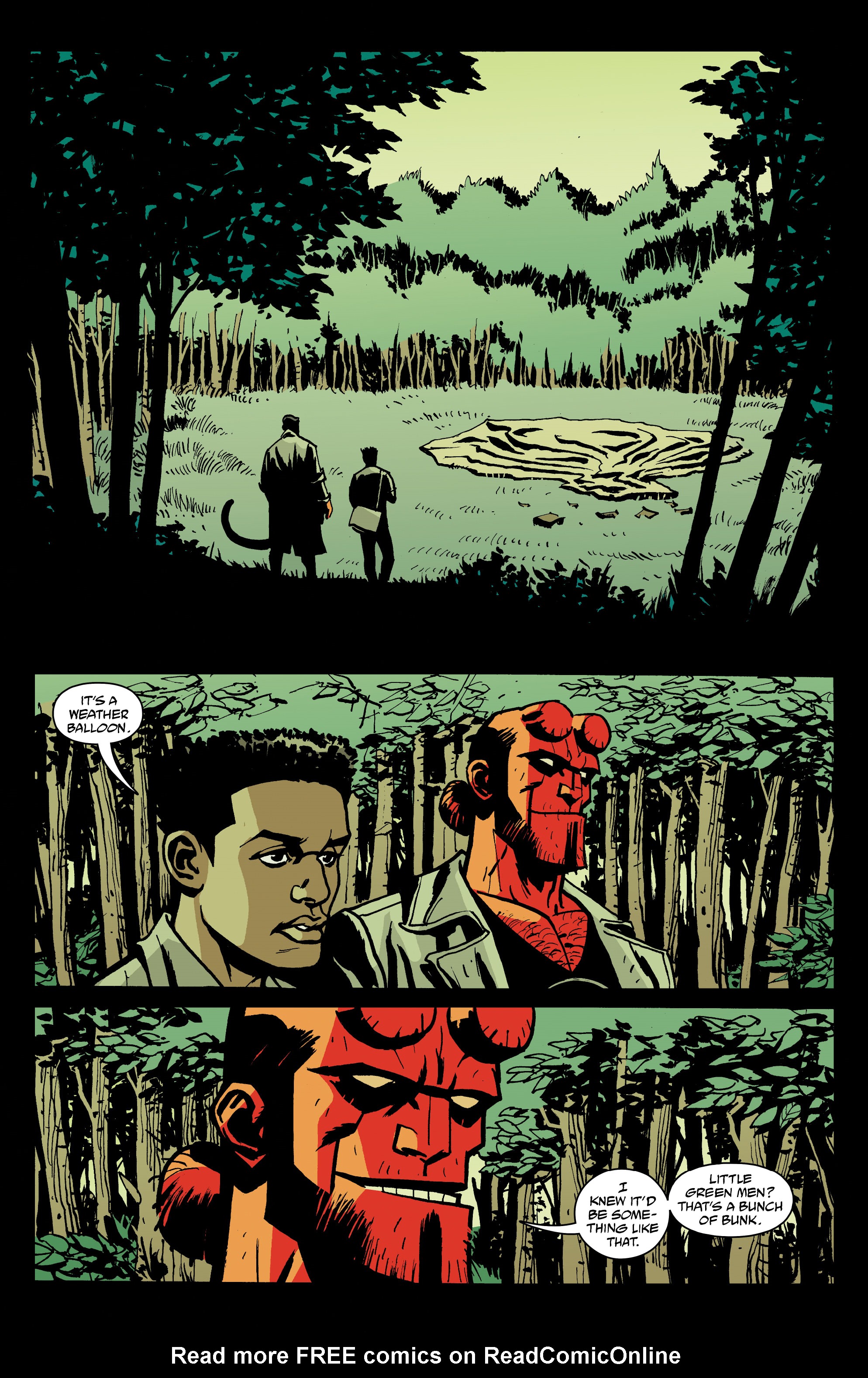Read online Hellboy And The B.P.R.D.: 1957 - Falling Sky comic -  Issue # Full - 10