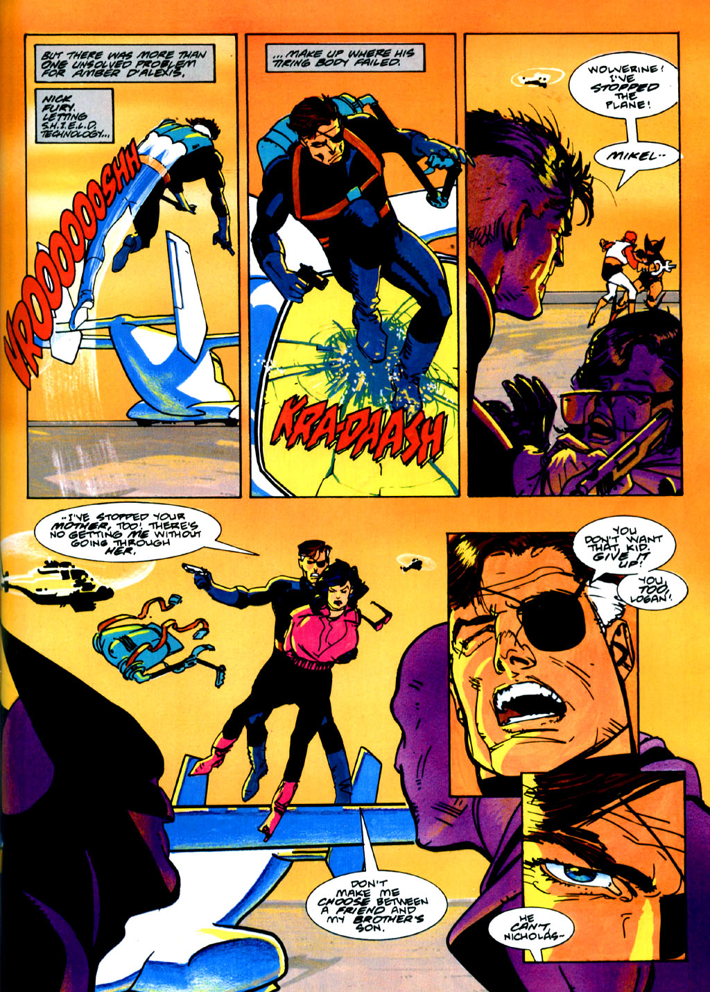 Read online Marvel Graphic Novel comic -  Issue #50 - Wolverine & Nick Fury - The Scorpio Connection - 56