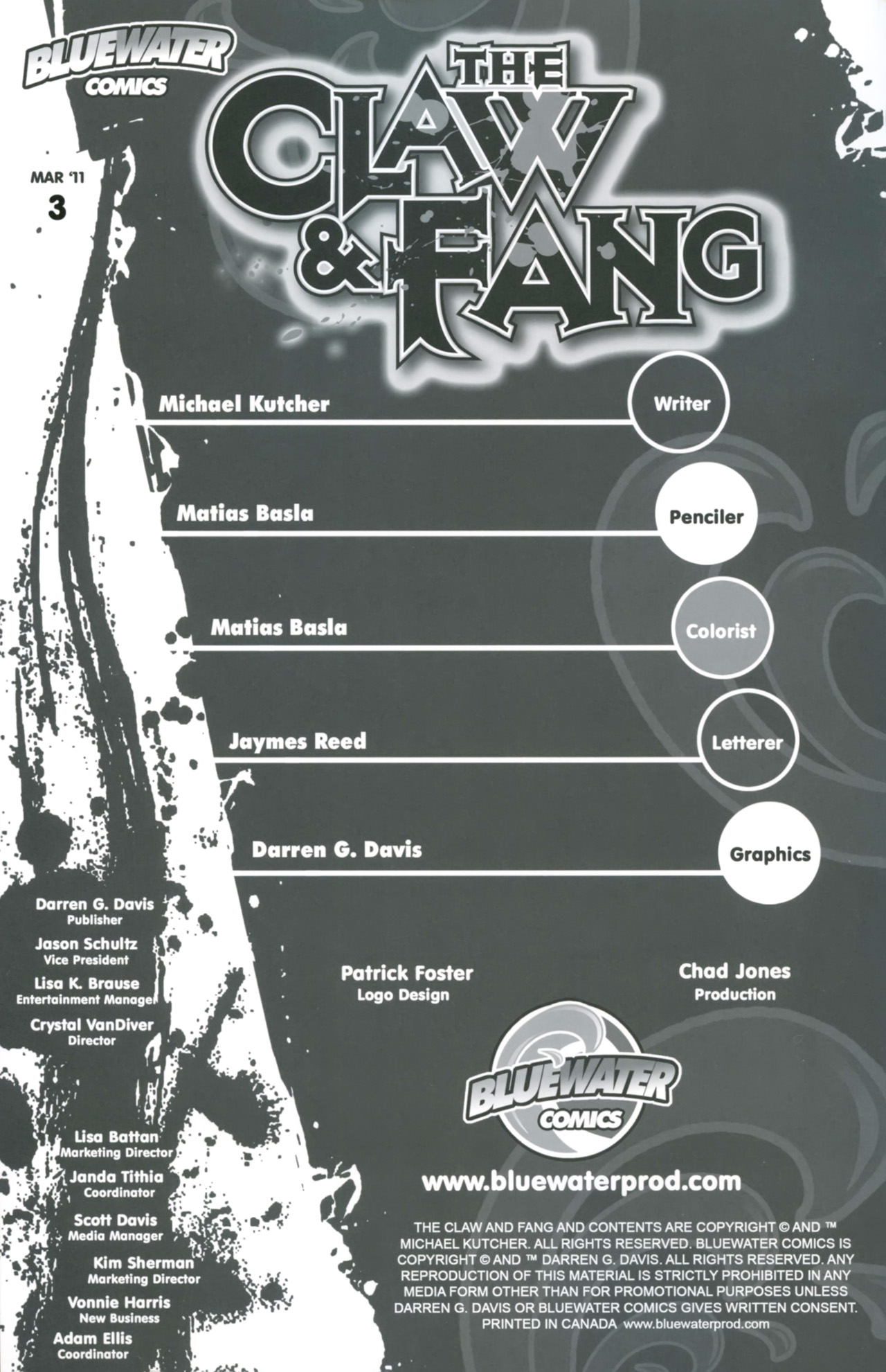 Read online Claw & Fang comic -  Issue #3 - 2