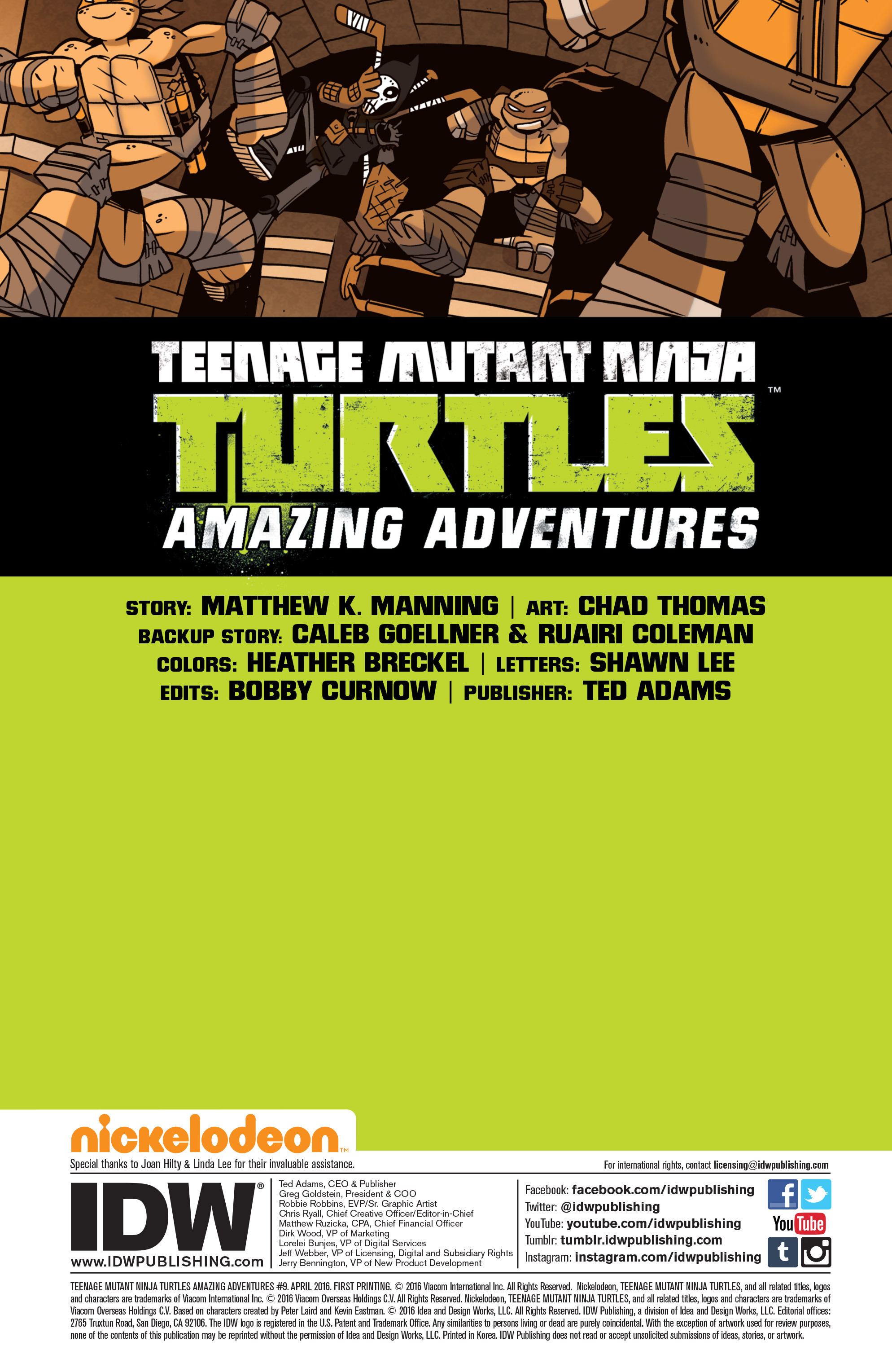 Read online Teenage Mutant Ninja Turtles Amazing Adventures comic -  Issue #9 - 2