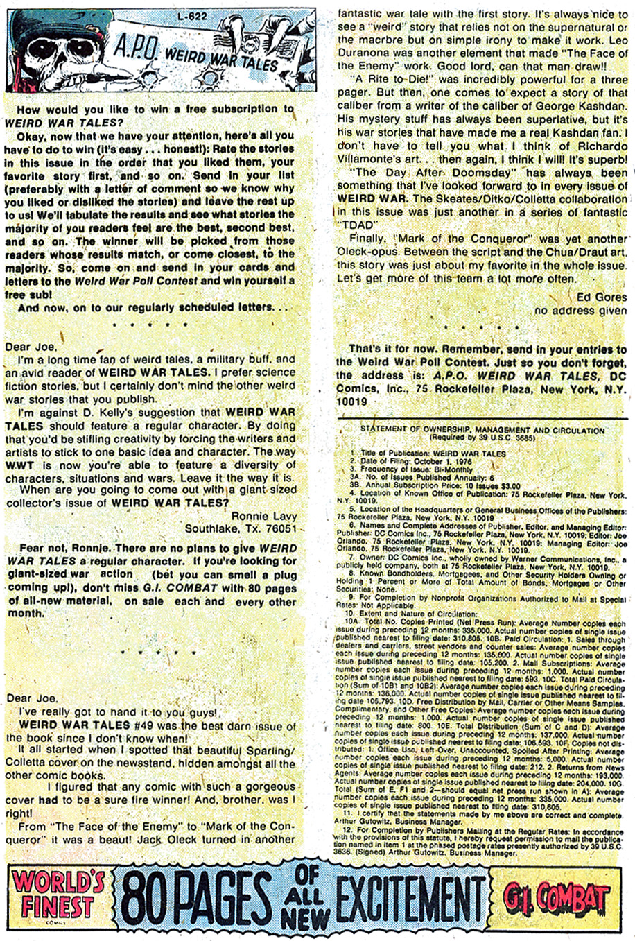 Read online Weird War Tales (1971) comic -  Issue #53 - 33