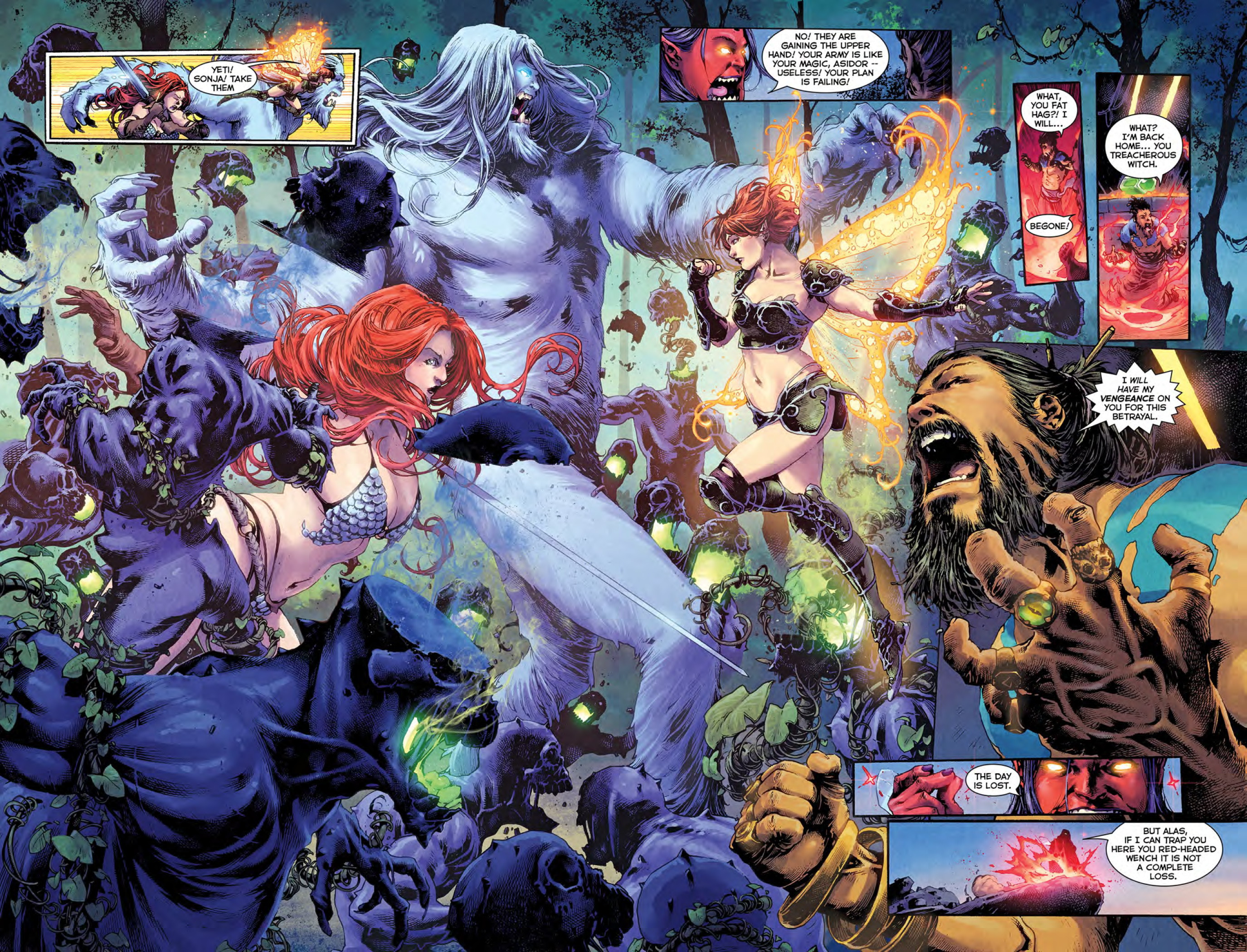 Read online Red Sonja: Battle Fairy and the Yeti comic -  Issue # Full - 17