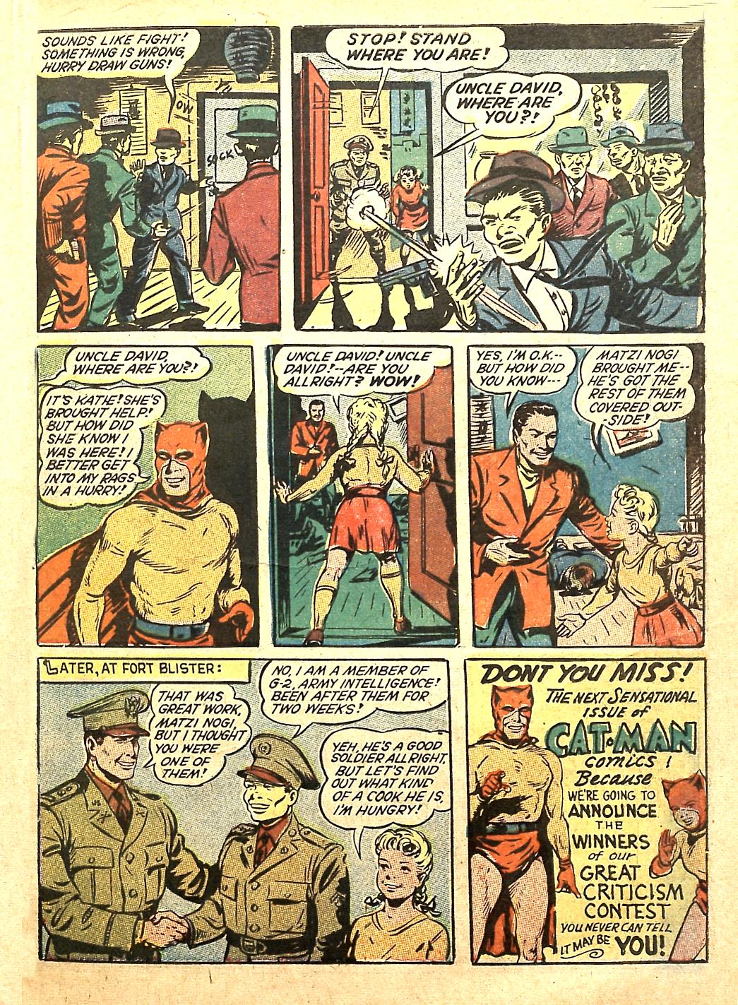 Read online Cat-Man Comics comic -  Issue #11 - 11