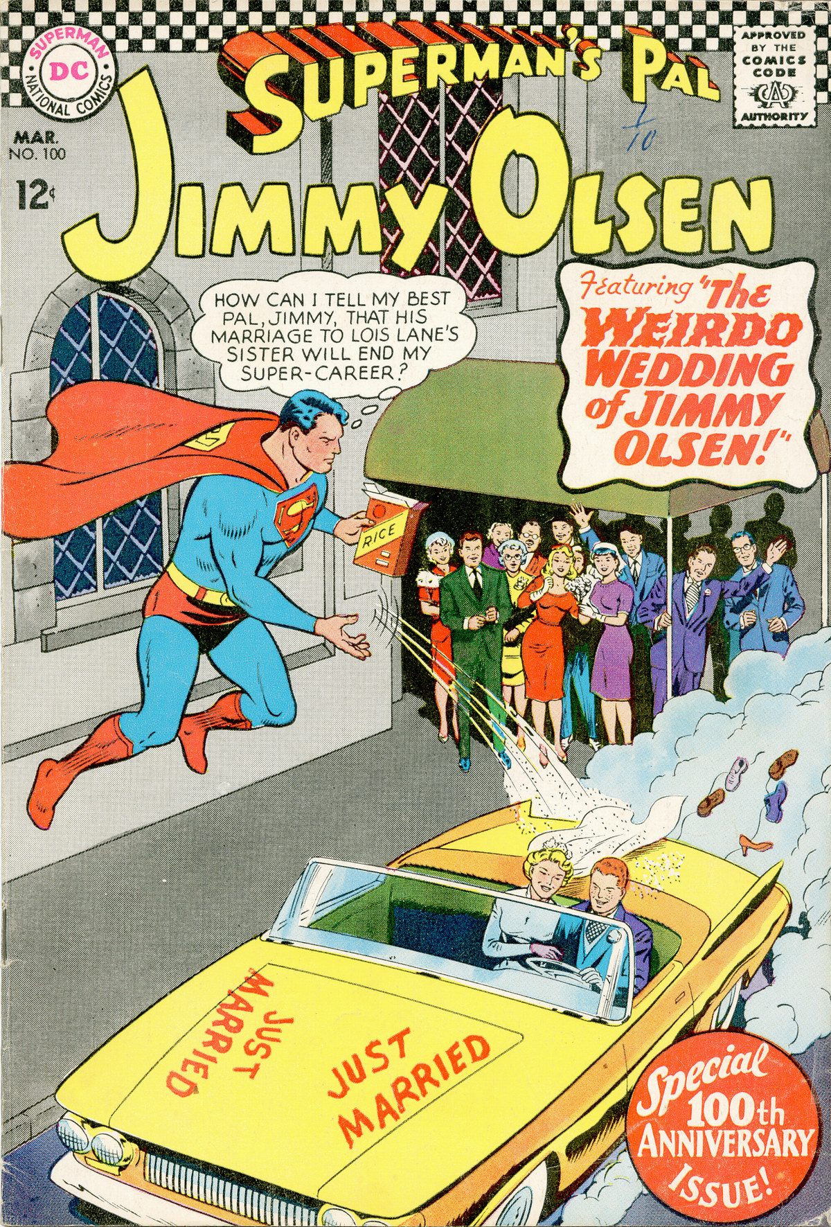 Read online Superman's Pal Jimmy Olsen comic -  Issue #100 - 1