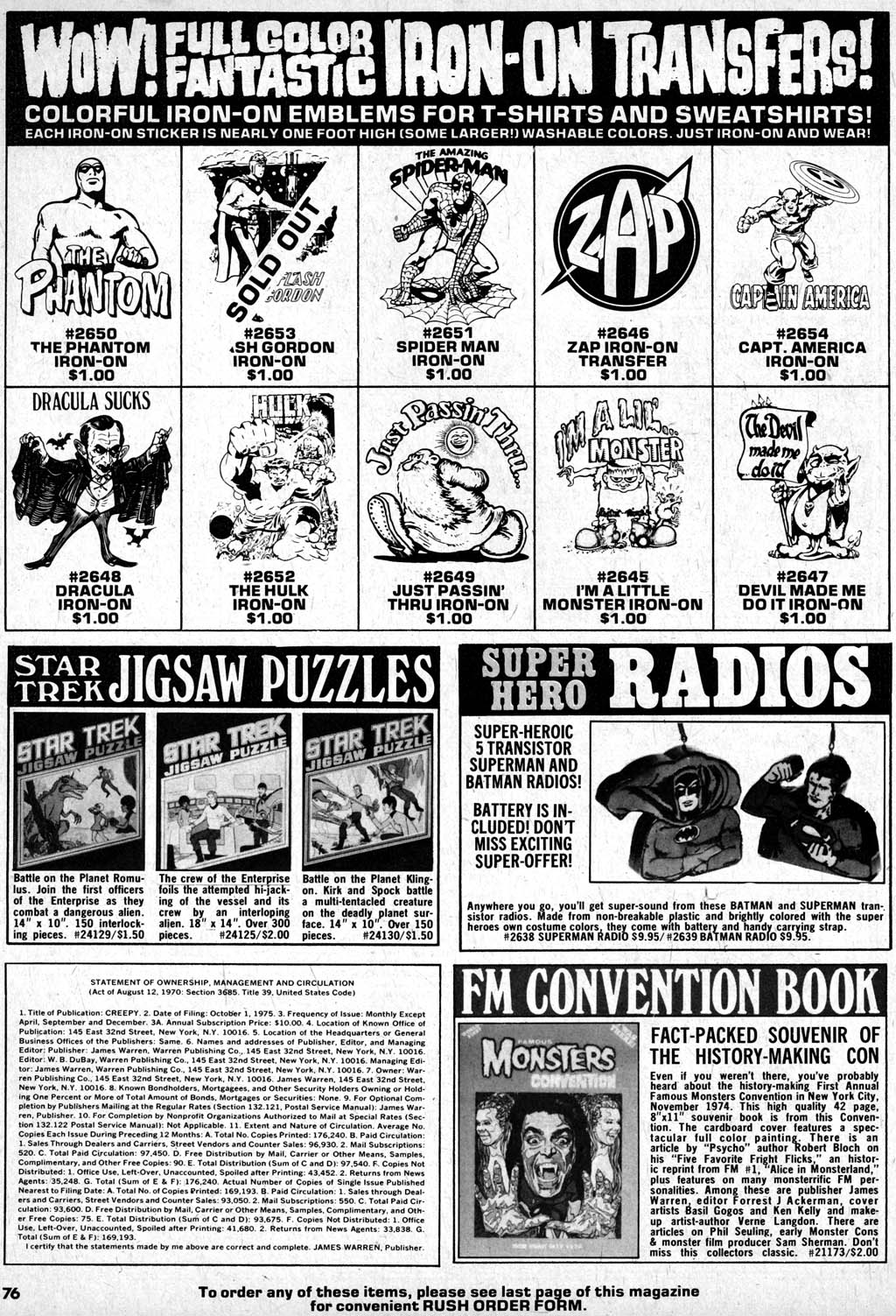 Read online Creepy (1964) comic -  Issue #77 - 75