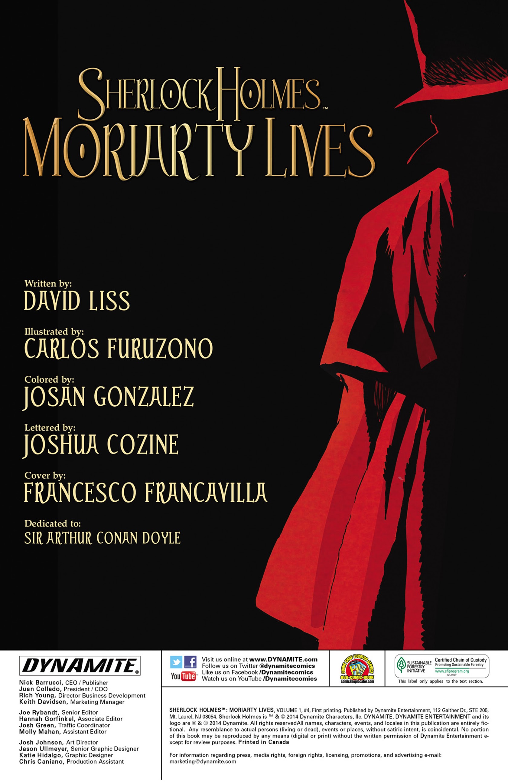 Read online Sherlock Holmes: Moriarty Lives comic -  Issue #4 - 2