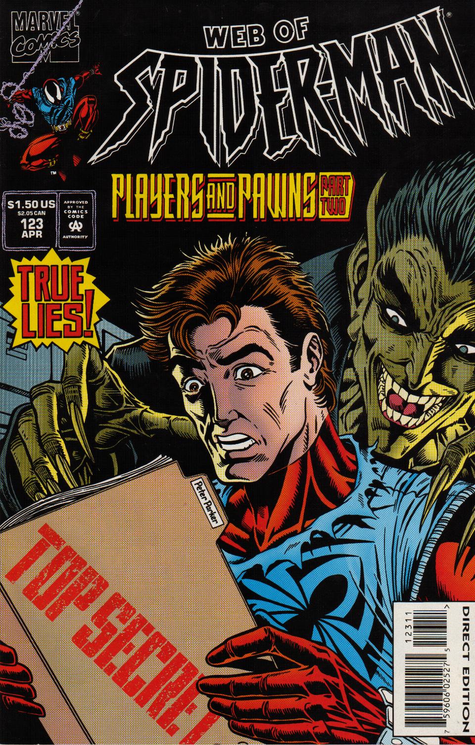 Read online Web of Spider-Man (1985) comic -  Issue #123 - 1