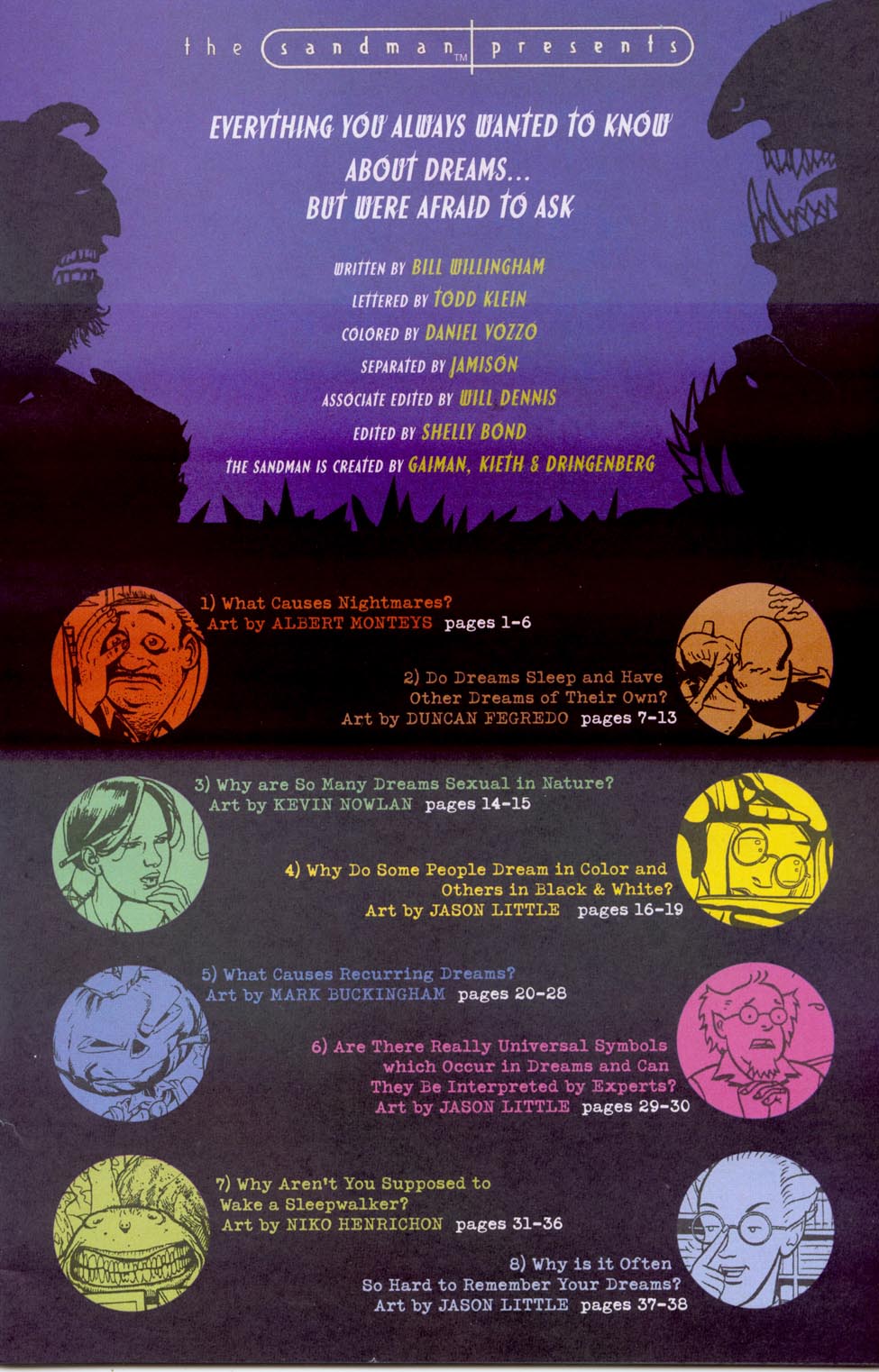 Read online The Sandman Presents: Everything You Always Wanted to Know About Dreams...But Were Afraid to Ask comic -  Issue # Full - 2