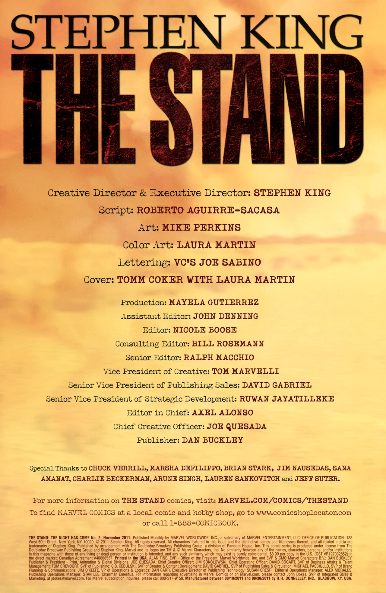 Read online The Stand: The Night Has Come comic -  Issue #2 - 2