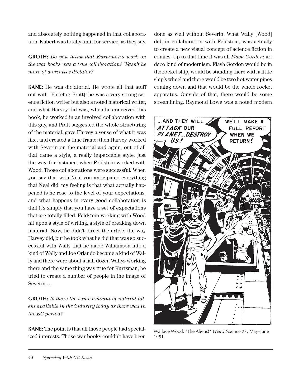Sparring With Gil Kane: Colloquies On Comic Art and Aesthetics issue TPB (Part 1) - Page 48