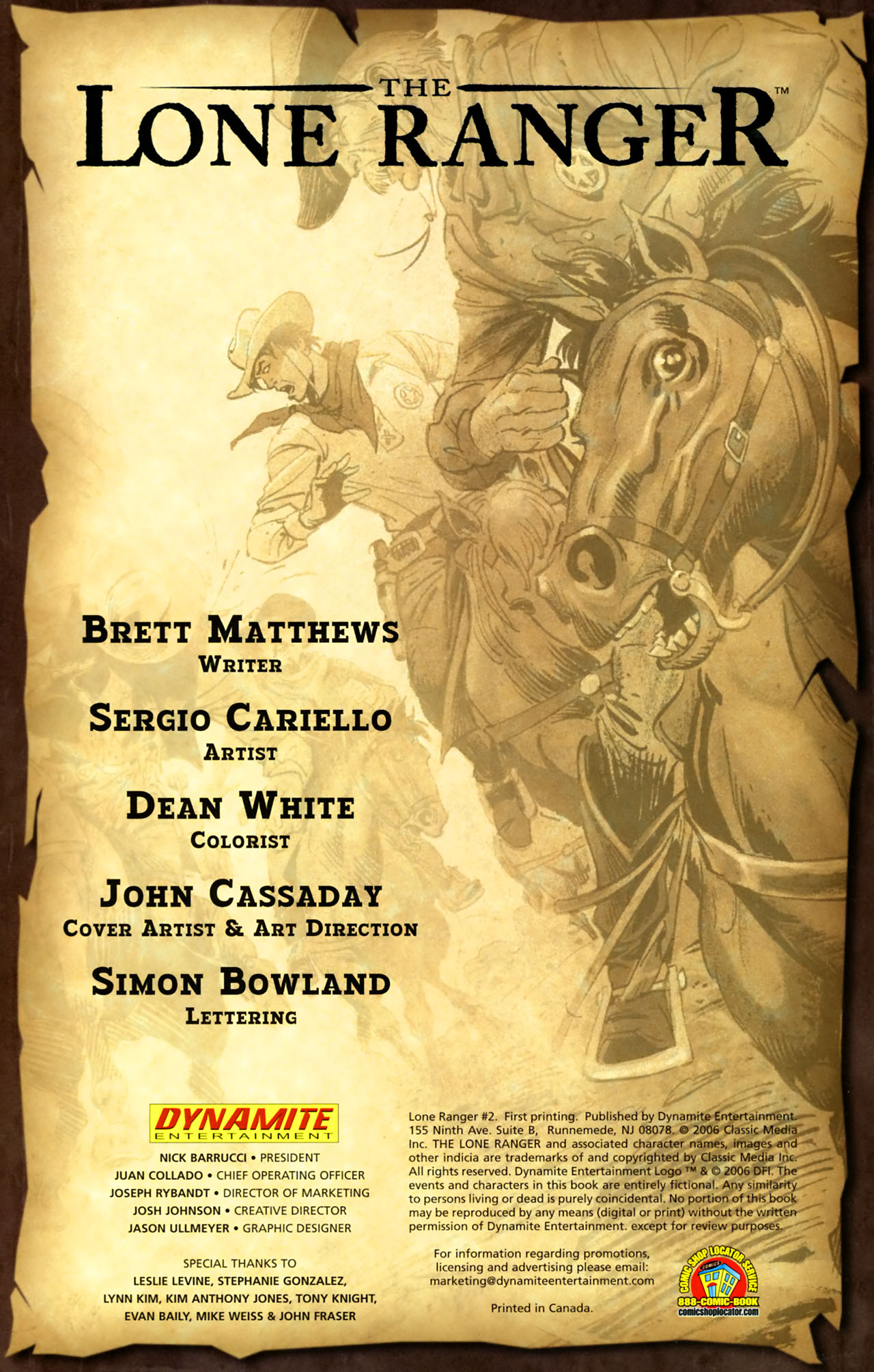Read online The Lone Ranger (2006) comic -  Issue #2 - 2