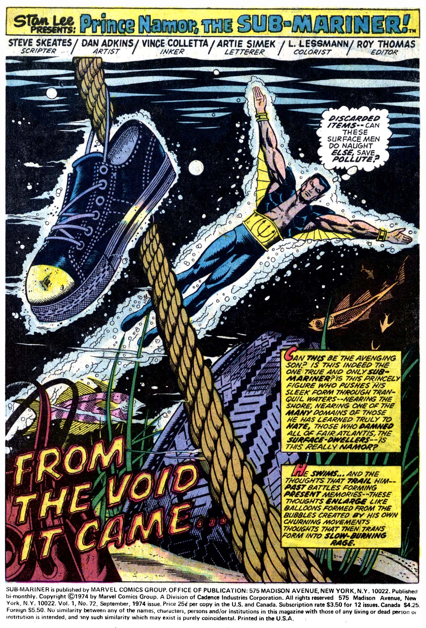 Read online The Sub-Mariner comic -  Issue #72 - 2