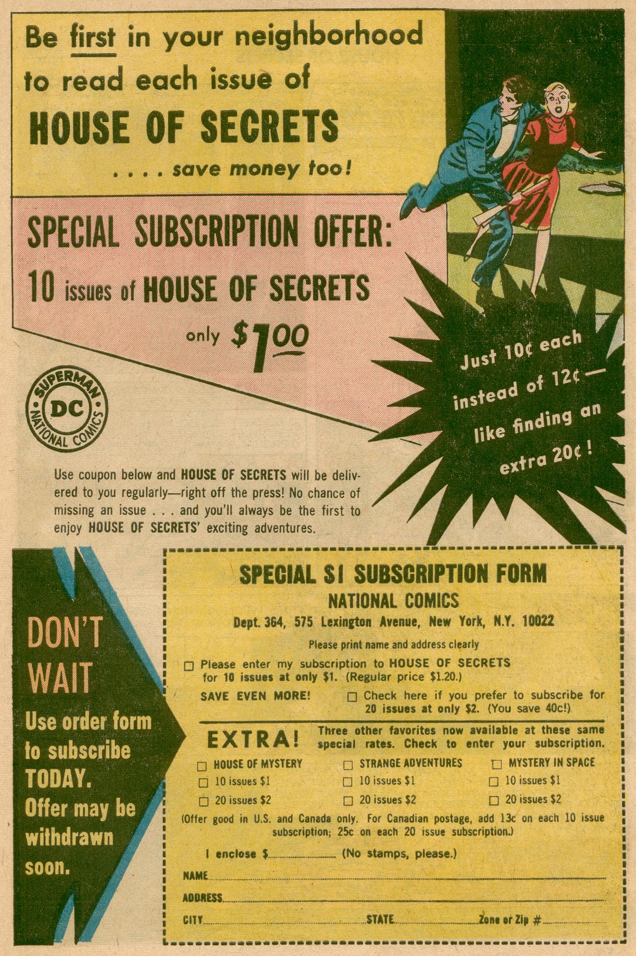 Read online House of Secrets (1956) comic -  Issue #65 - 25