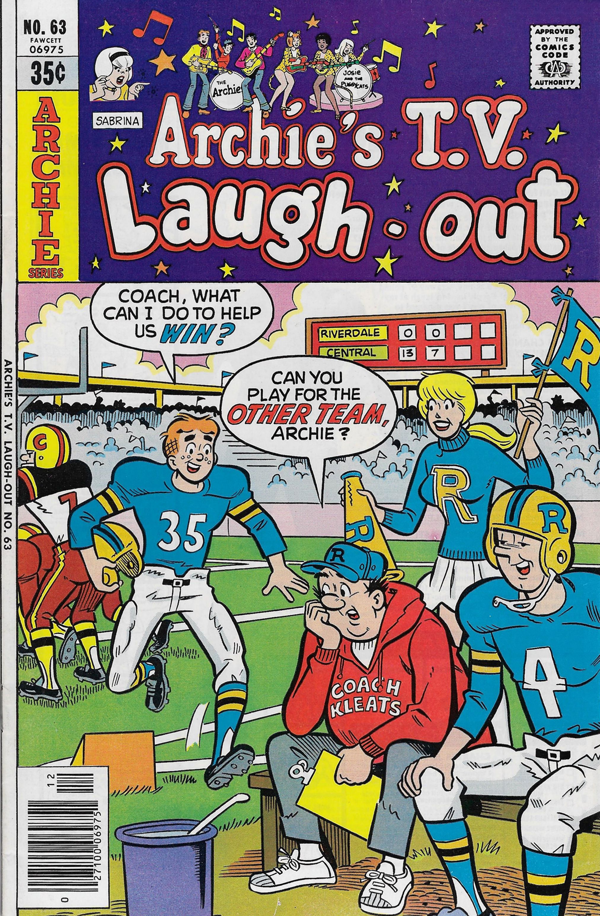 Read online Archie's TV Laugh-Out comic -  Issue #63 - 1