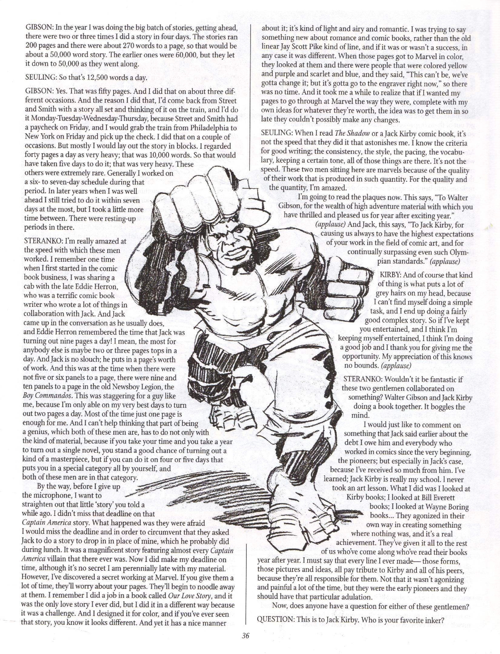 Read online The Jack Kirby Collector comic -  Issue #13 - 36