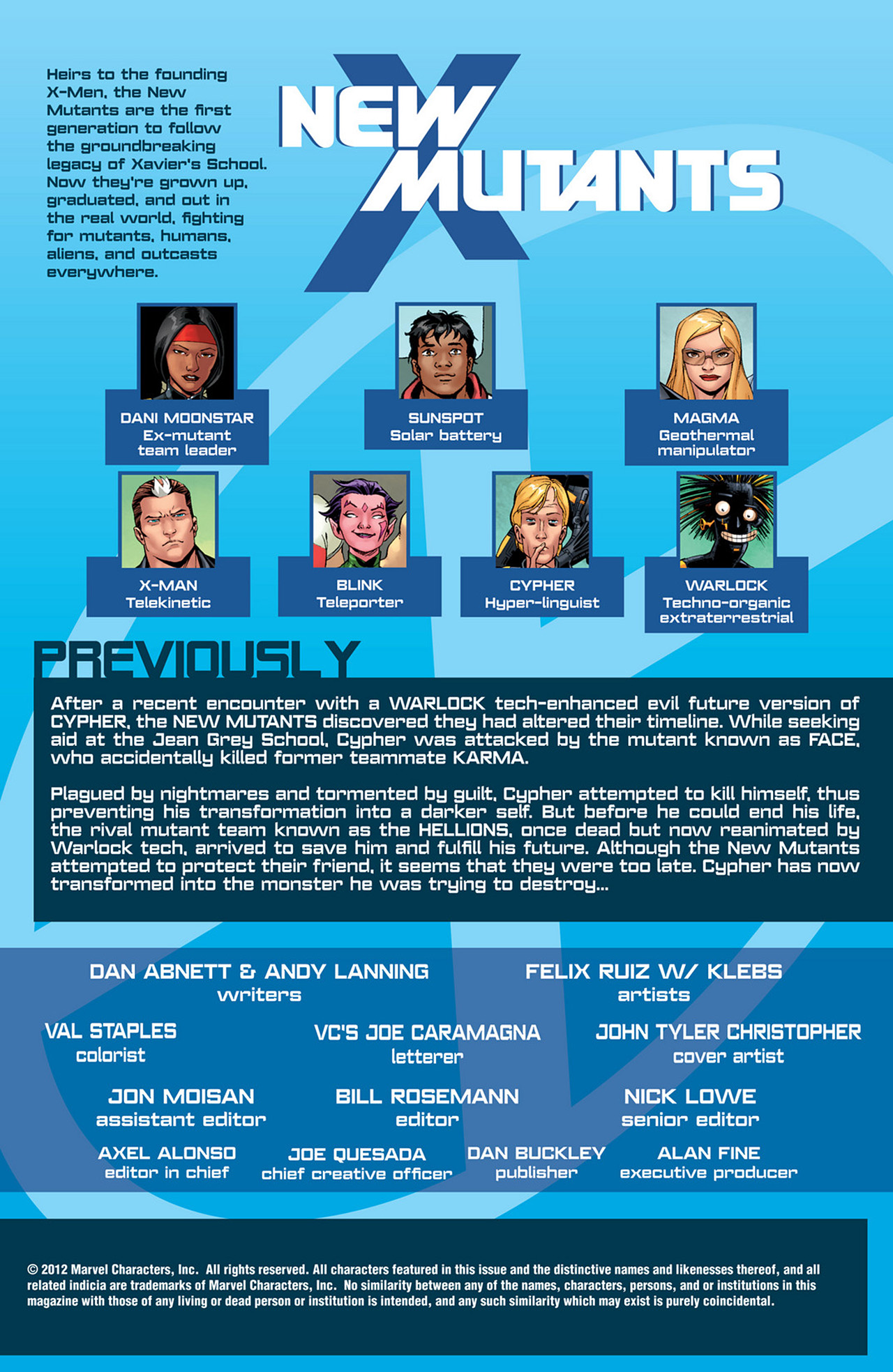 Read online New Mutants (2009) comic -  Issue #49 - 2