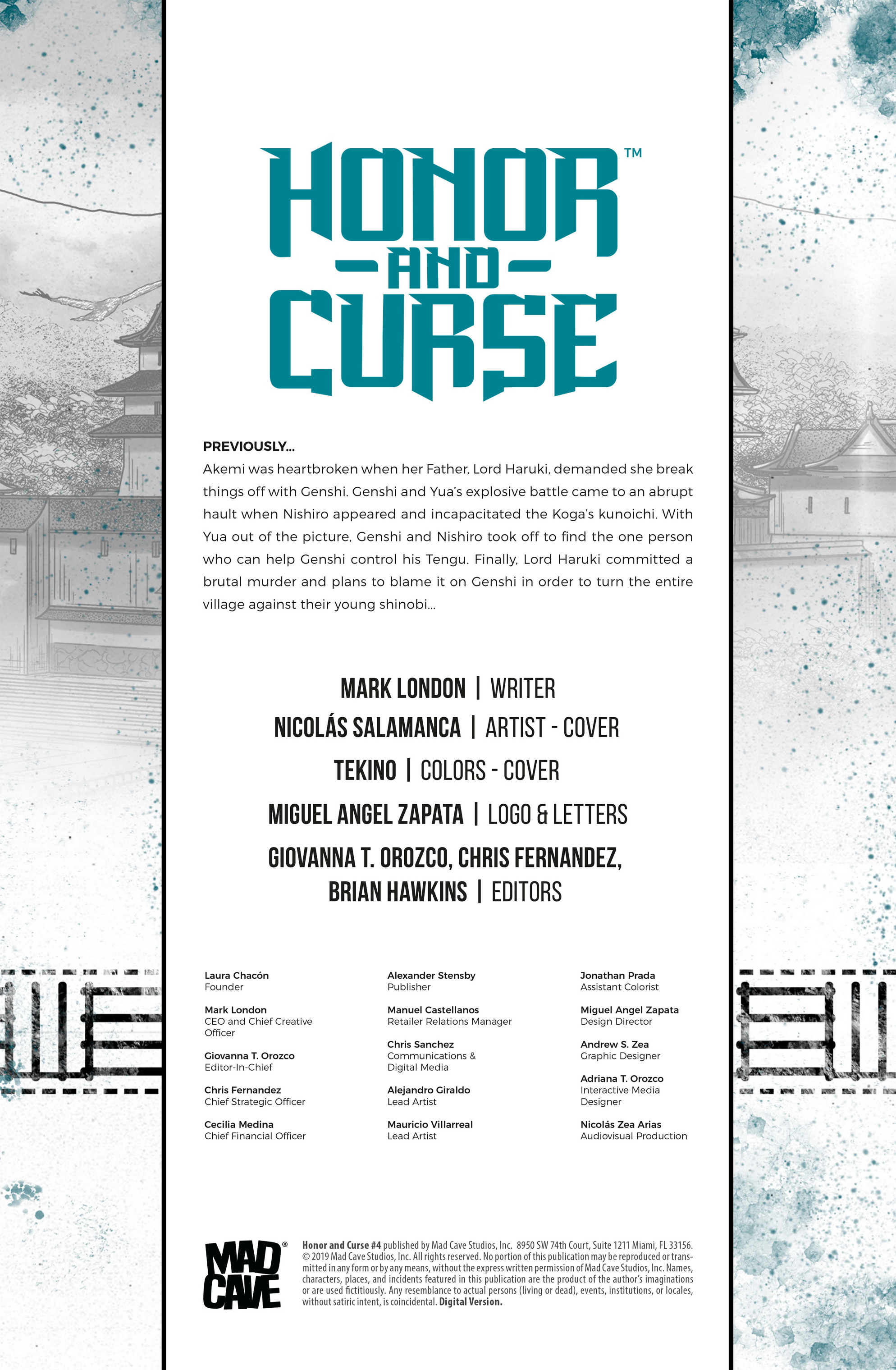 Read online Honor and Curse comic -  Issue #4 - 2