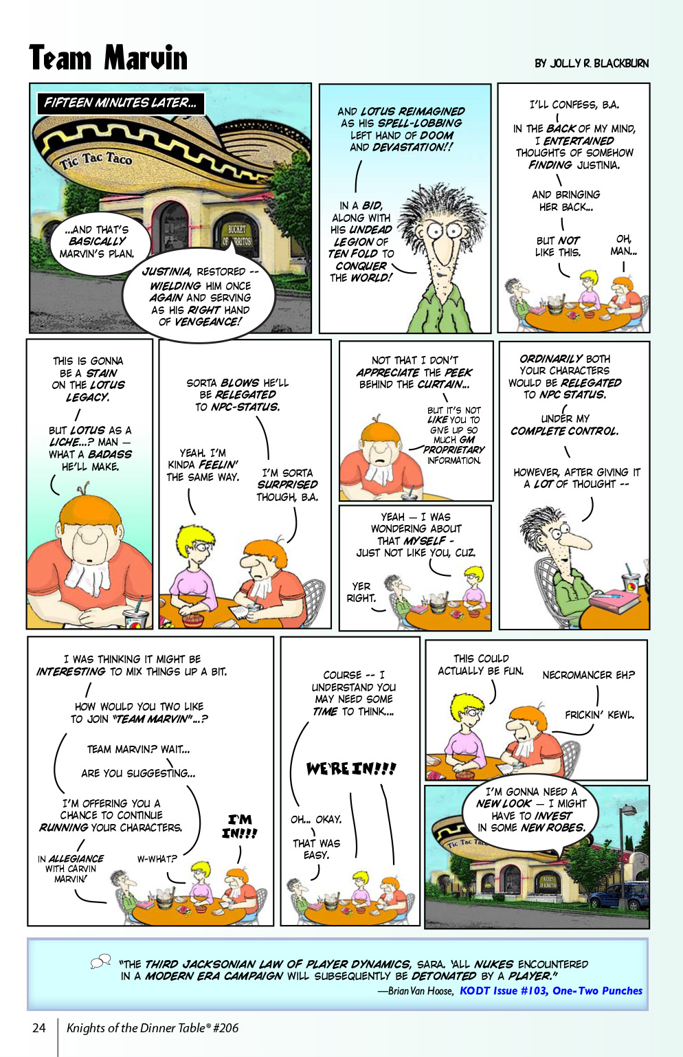 Read online Knights of the Dinner Table comic -  Issue #206 - 26