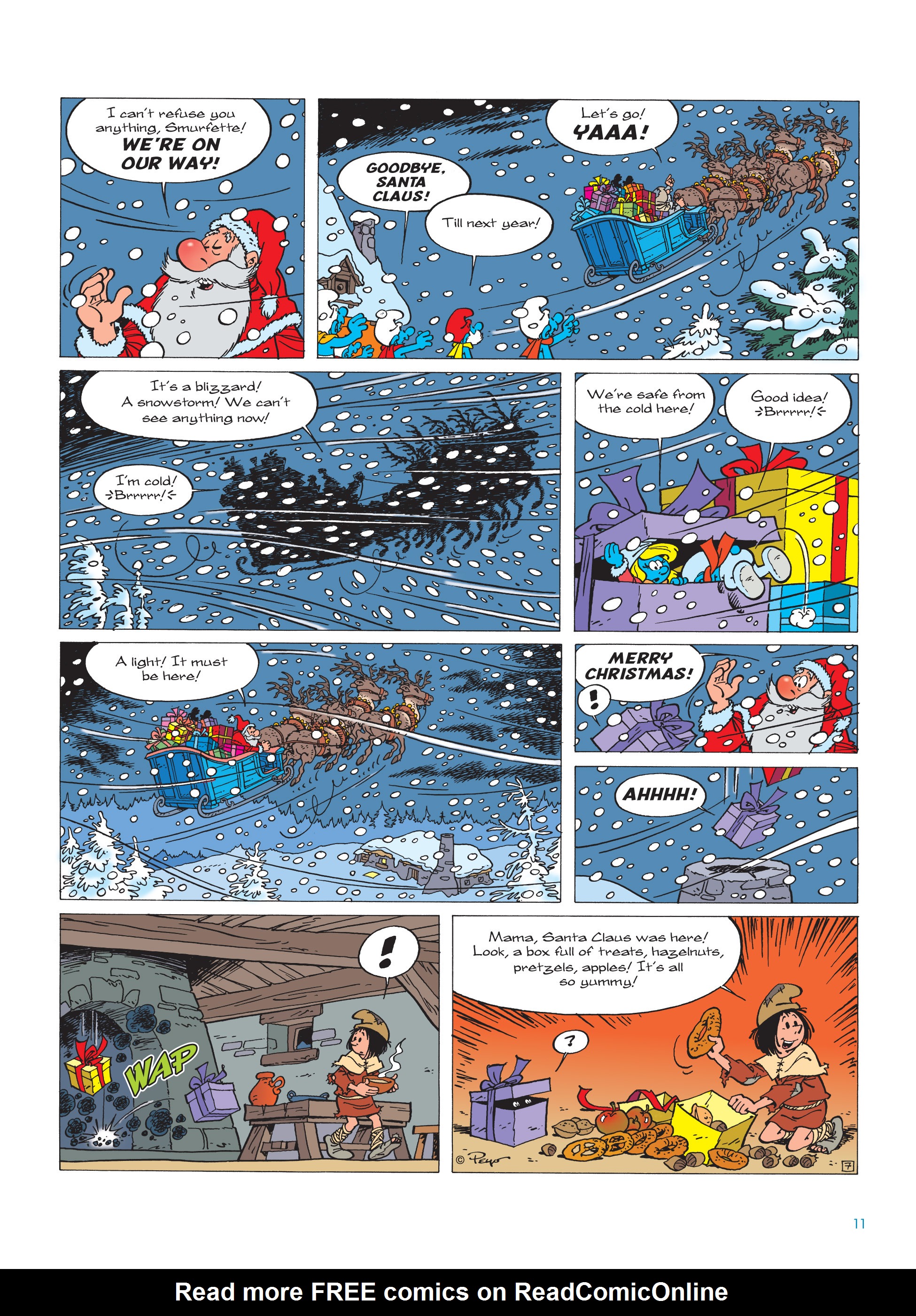 Read online The Smurfs Christmas comic -  Issue # Full - 11