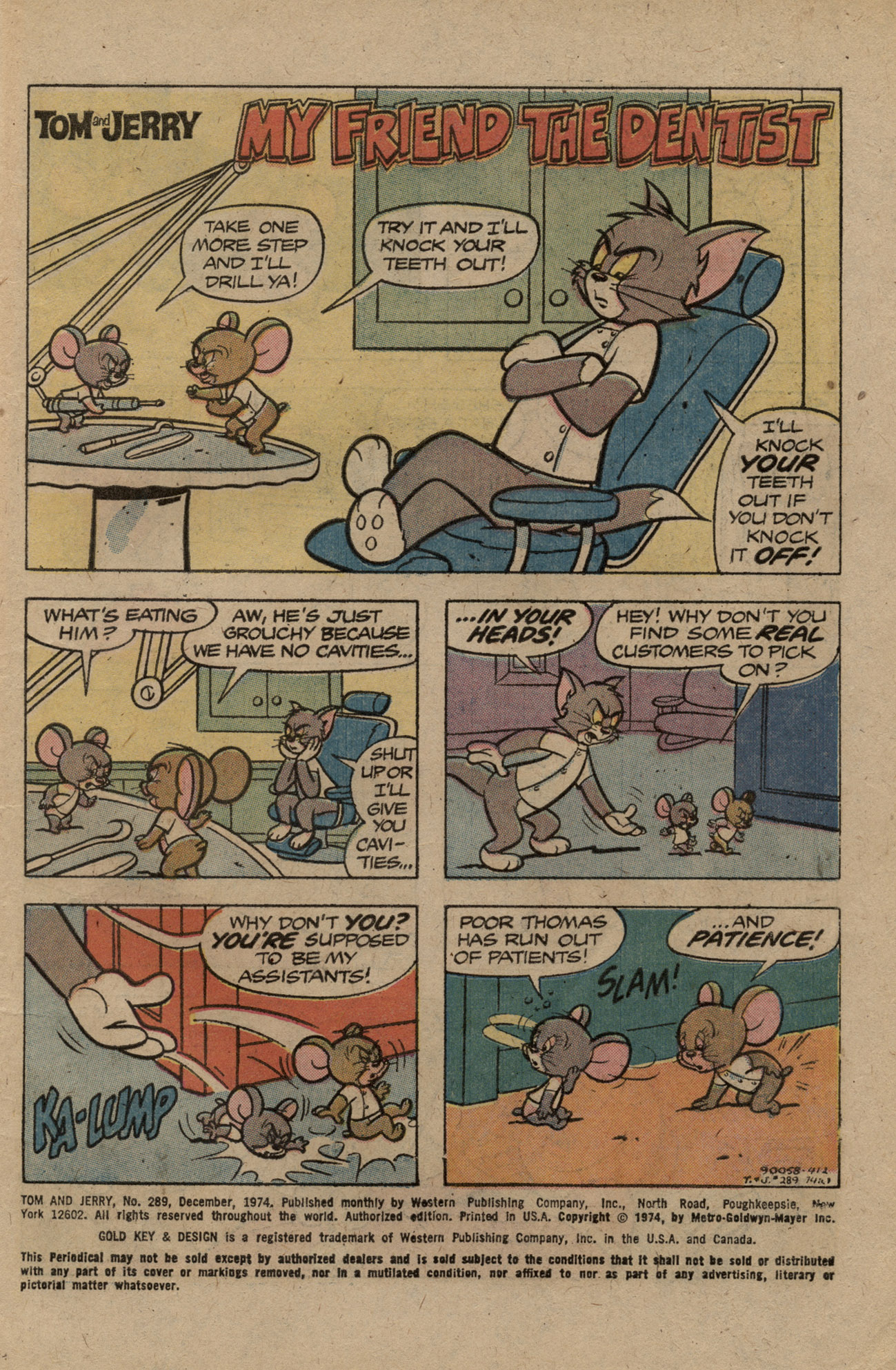 Read online Tom and Jerry comic -  Issue #289 - 3